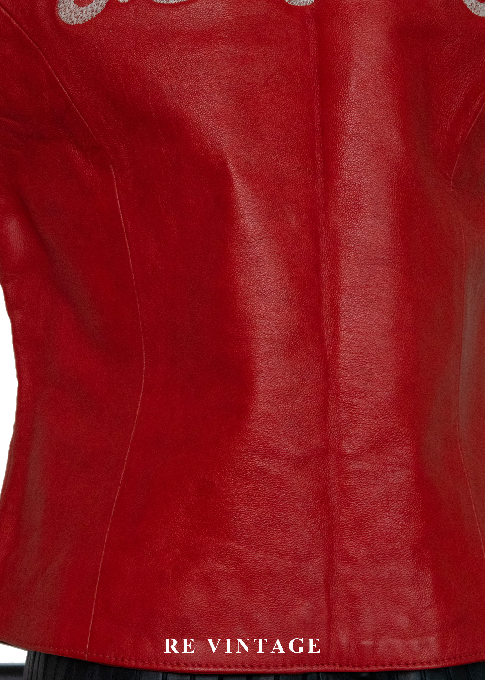 Multi Flame 火焰紅皮革背心12