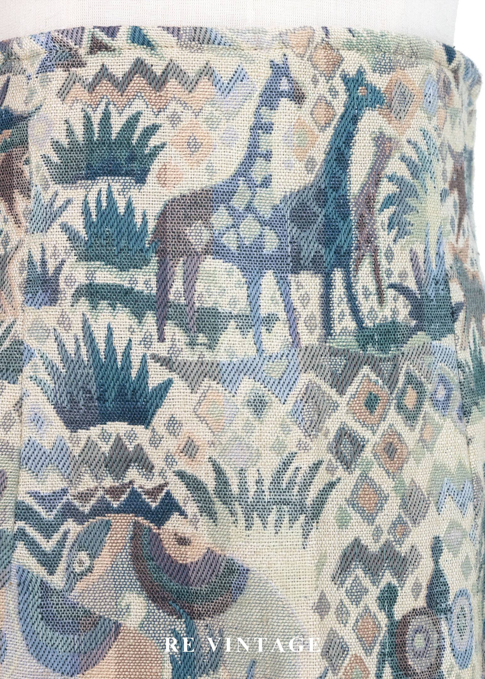 行走的森林部落地毯壁畫高腰短裙(25")5