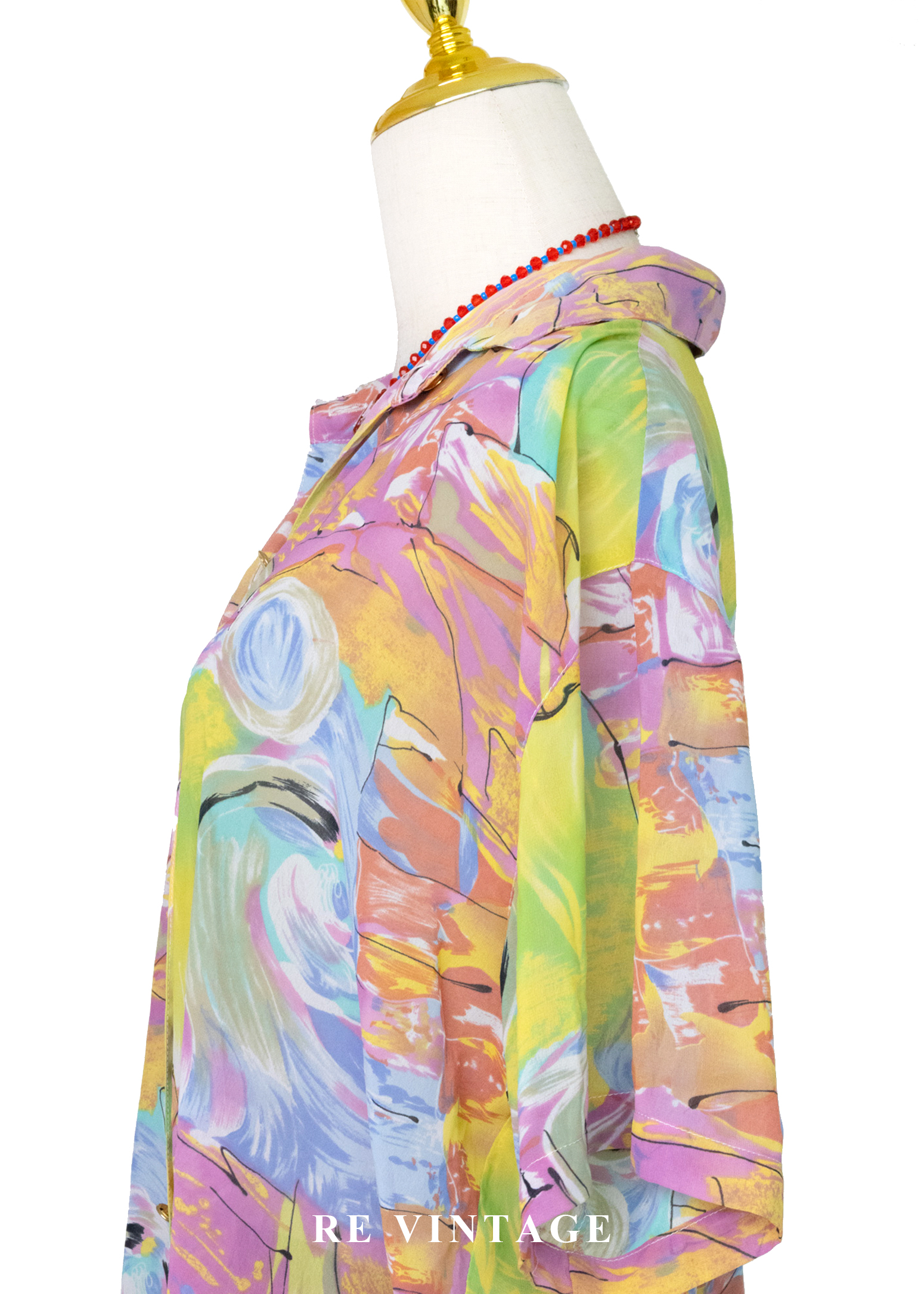 印象派的晨曦 - 彩繪水彩藝術襯衫10