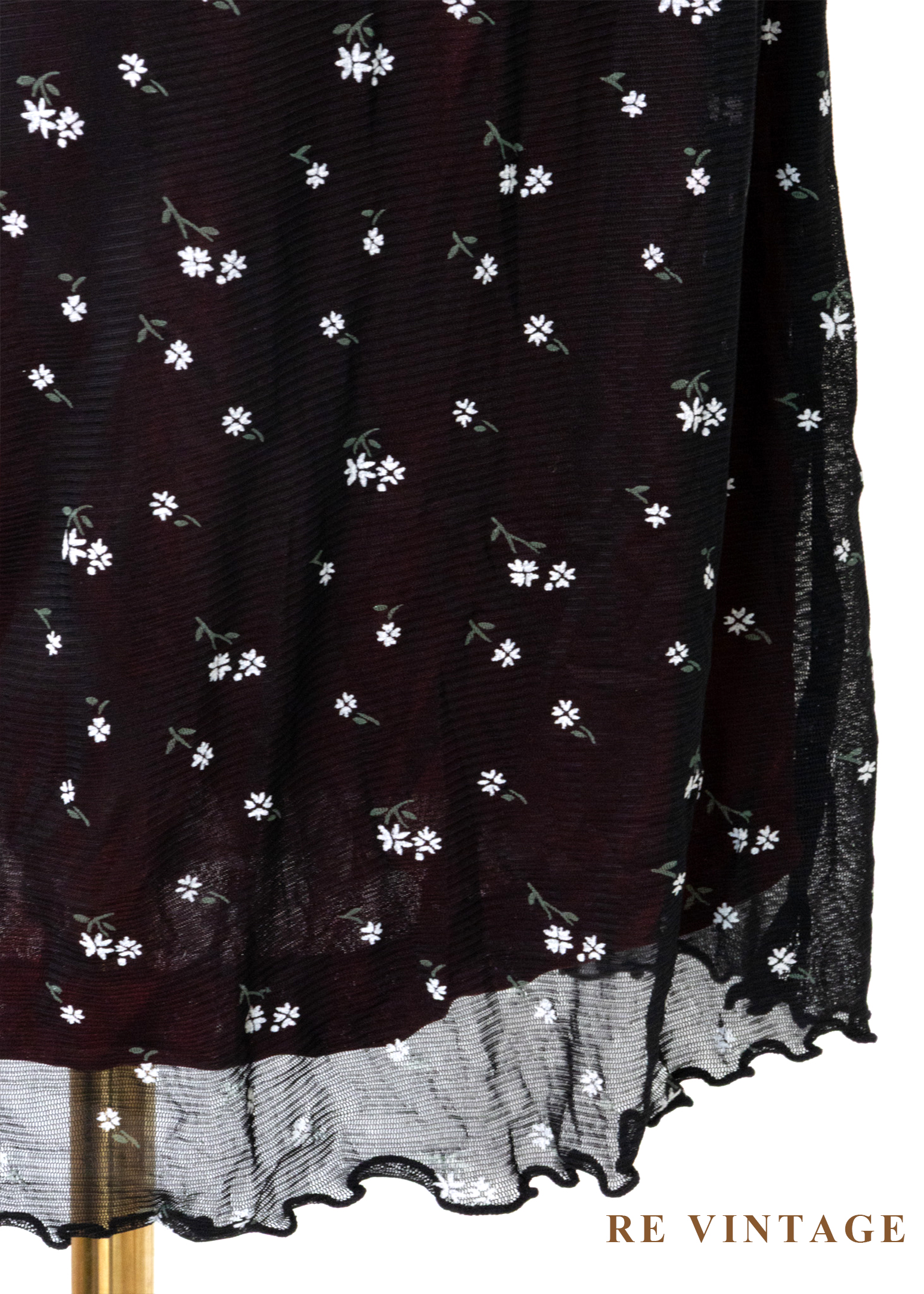 韓國製 - 紅光小花星空細肩帶洋裝14