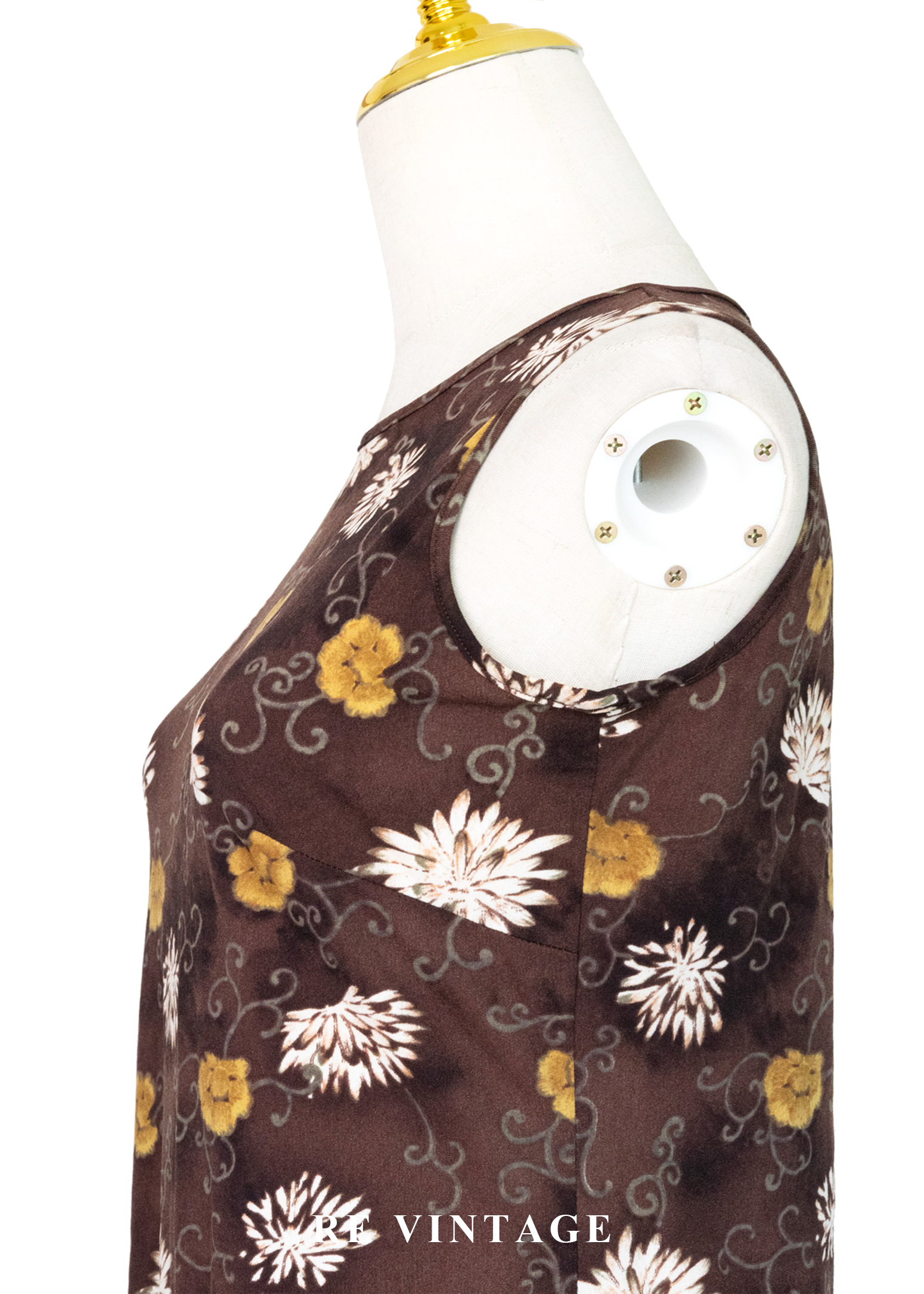 Mocha 雙色小花迷你短洋裝8