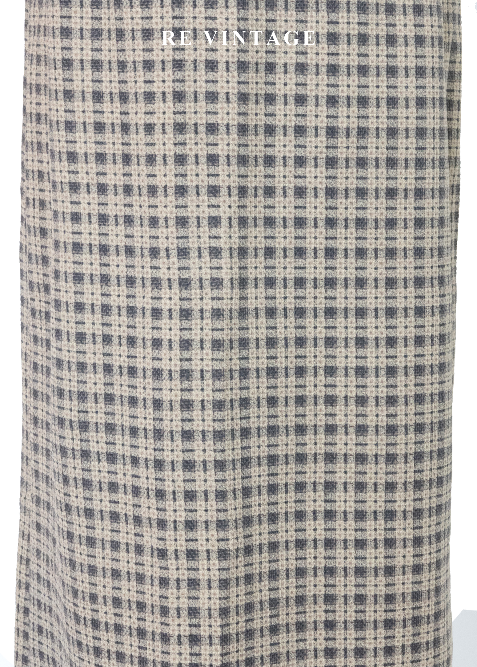 質感單品 - 漫步時光英倫經典細格紋長裙(28")4