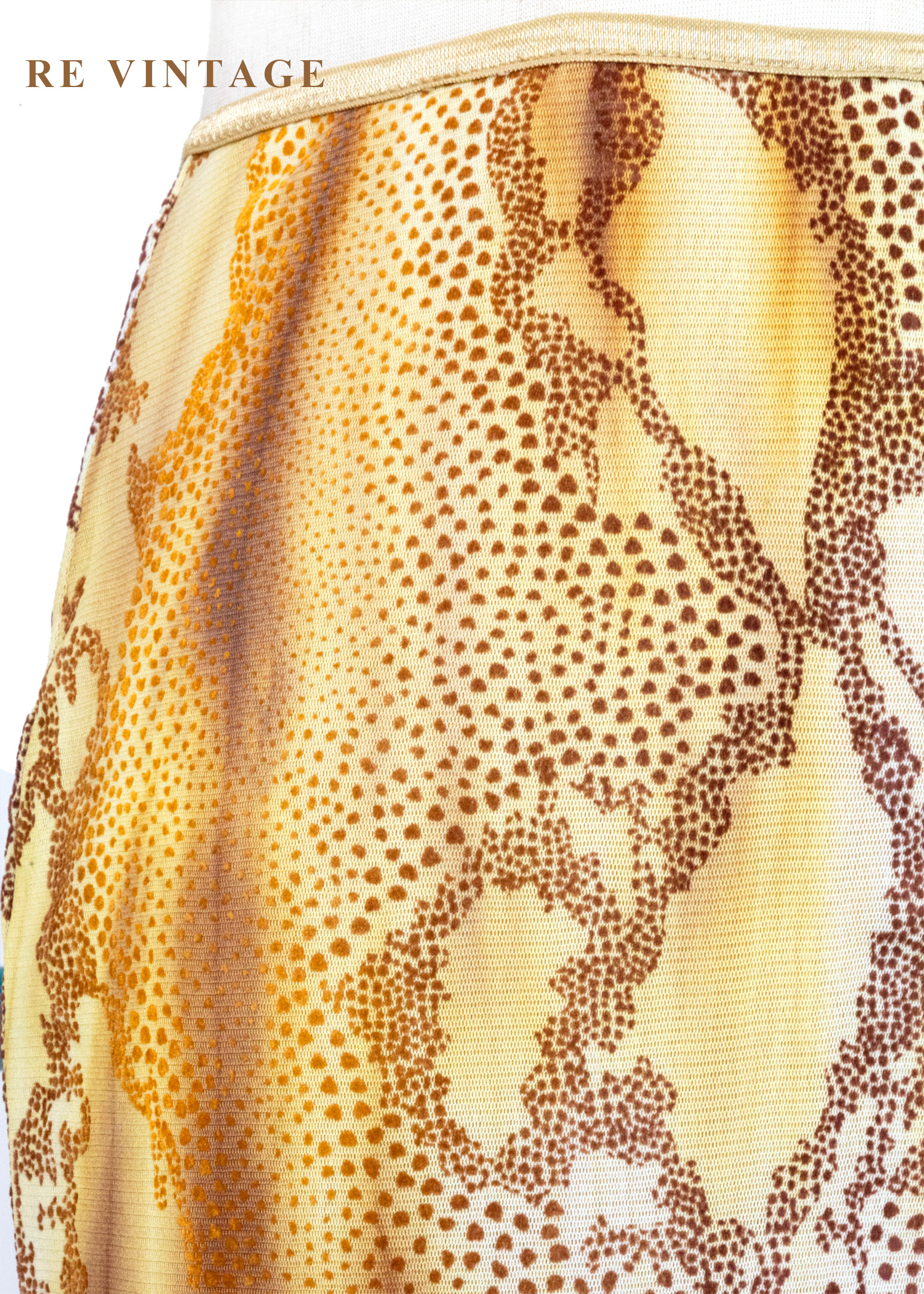 金黃蛇影之舞貼身長裙(23-29")5