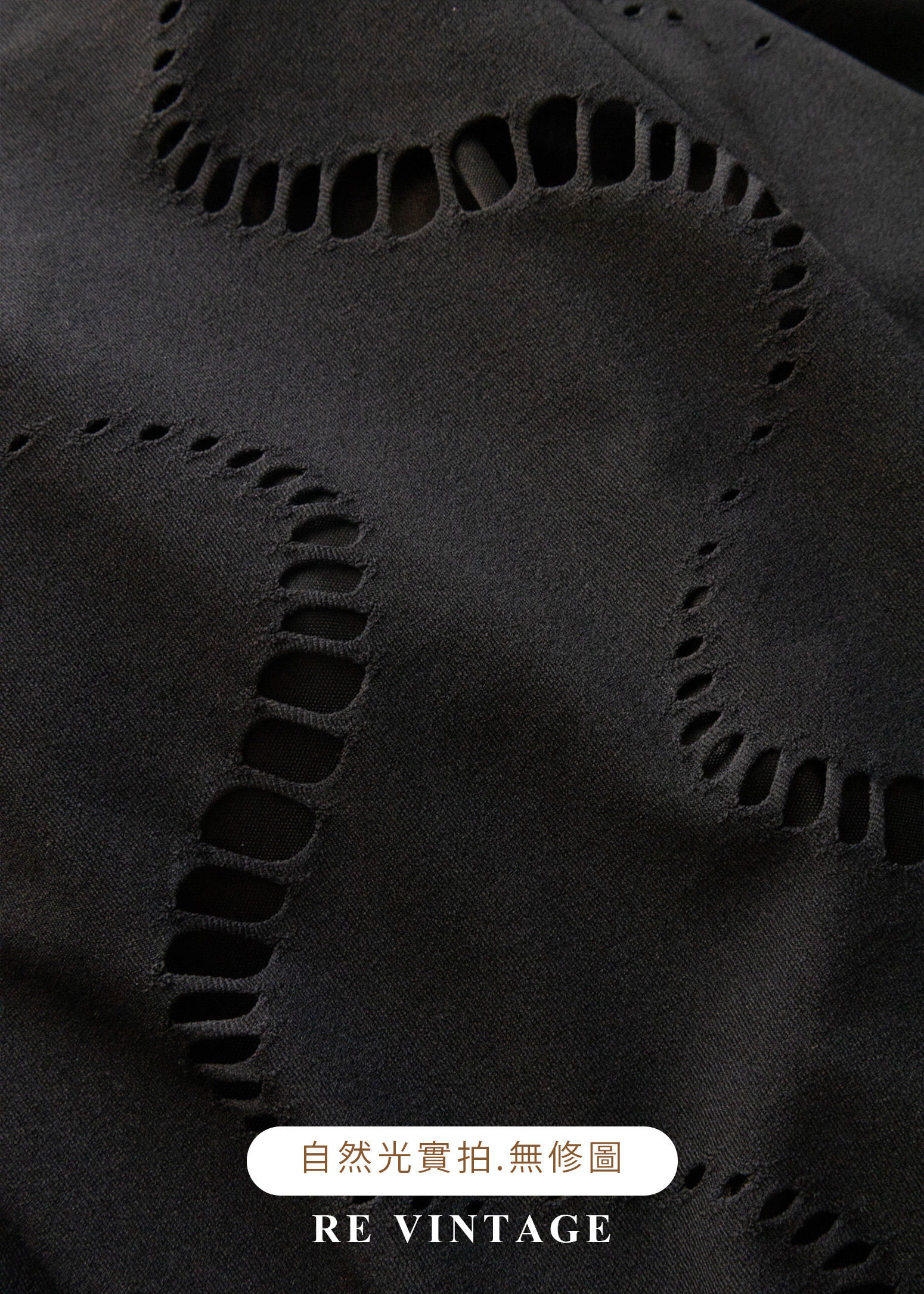 波浪透視極簡黑長裙(23-26")11