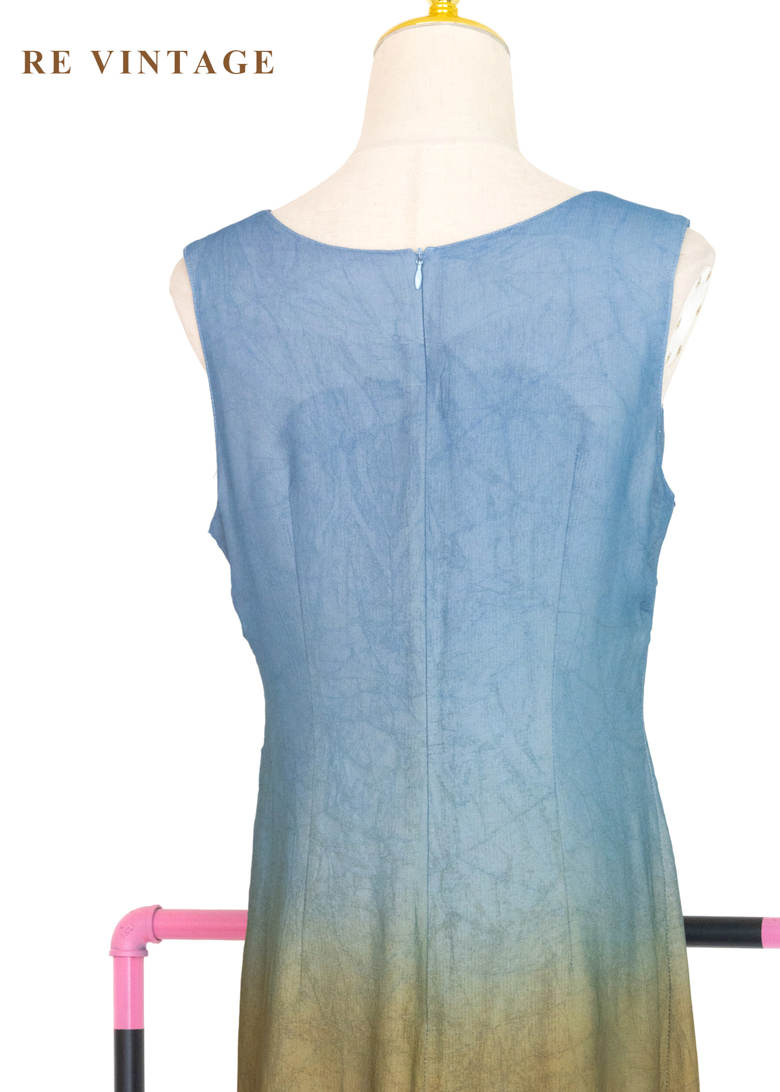 極光下的夕陽湖畔長洋裝15