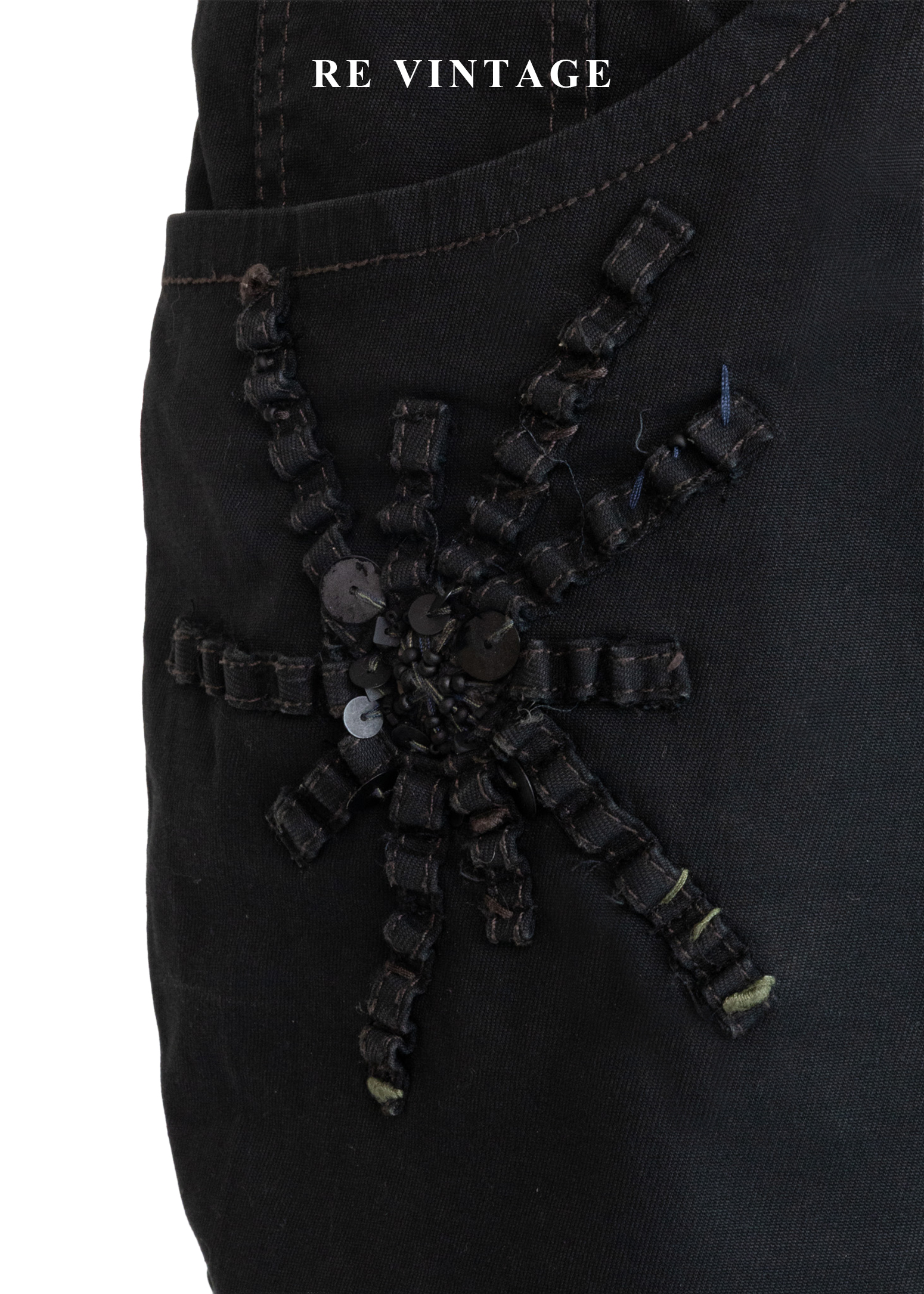 夜光亮片星芒黑短裙(28")4