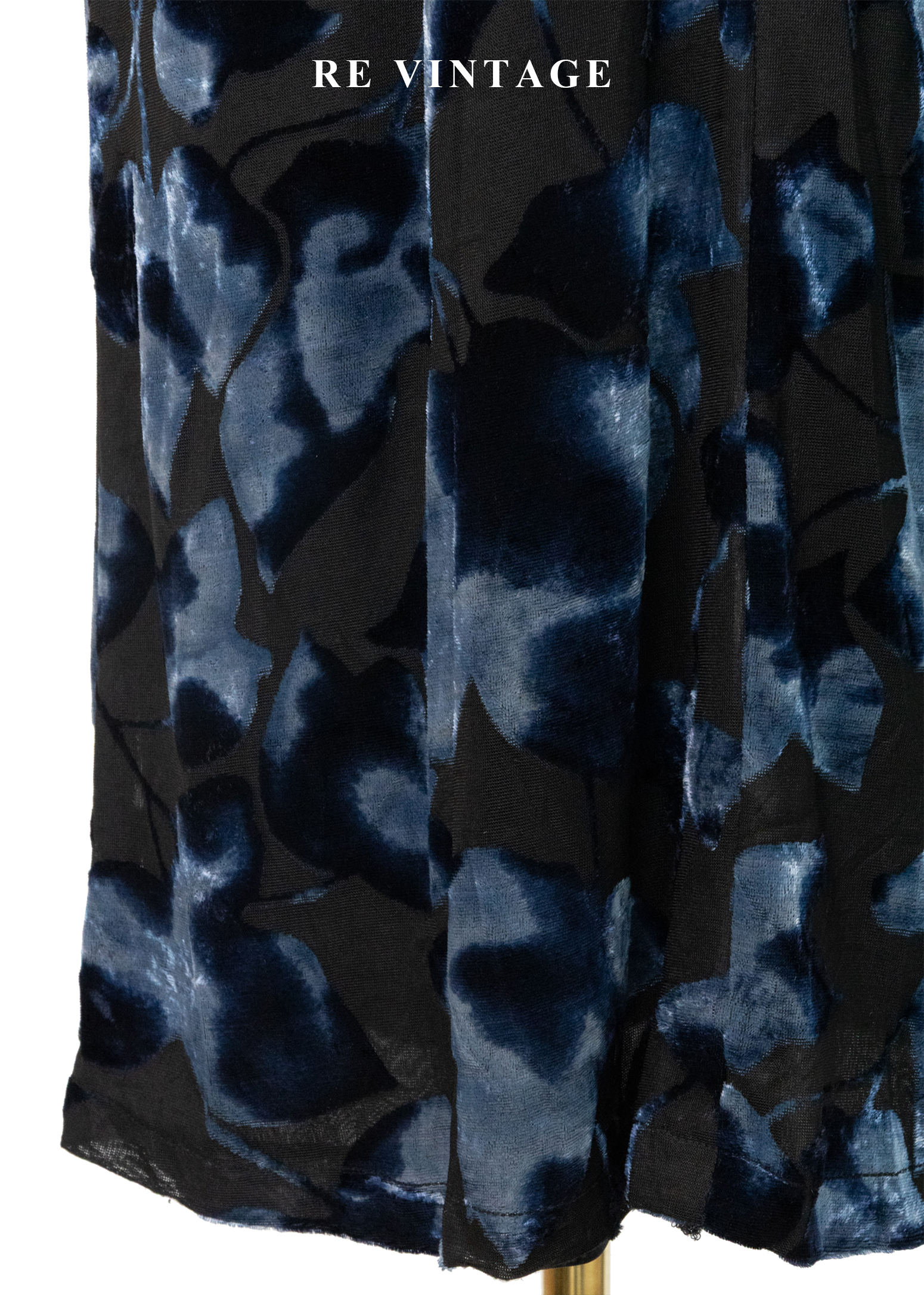 Ink Tide Blue 海潮夜色長裙(22-26")9