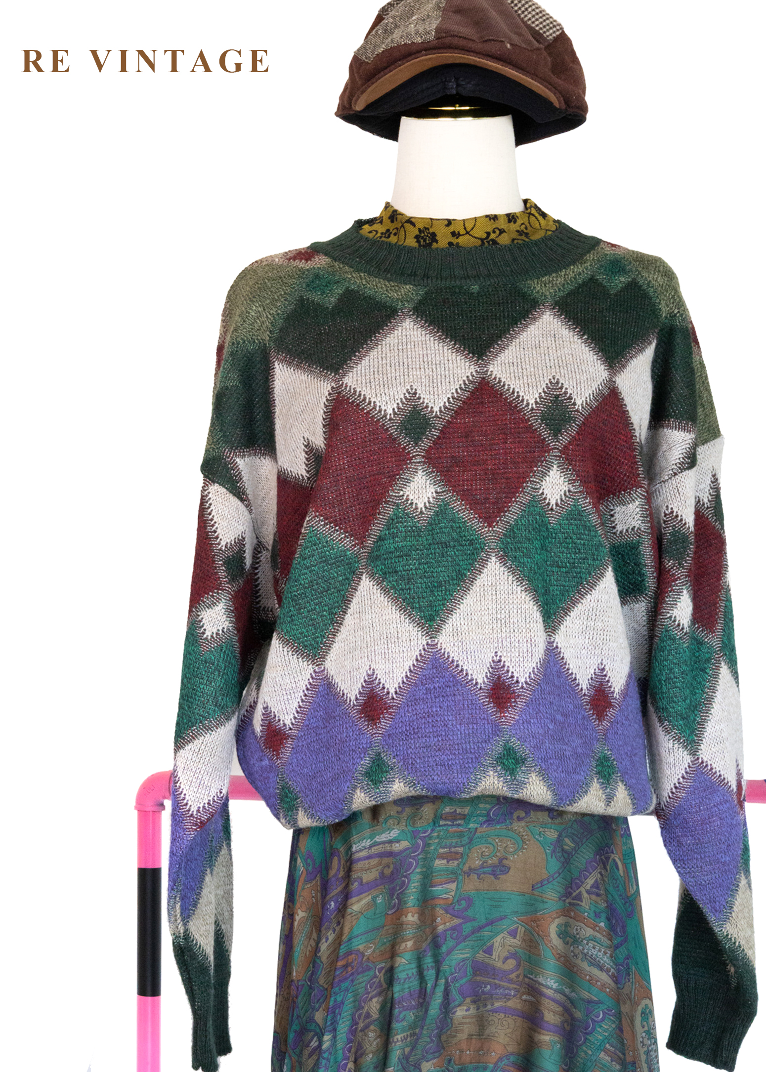 Autumn in argyle 文藝靈魂格紋毛衣