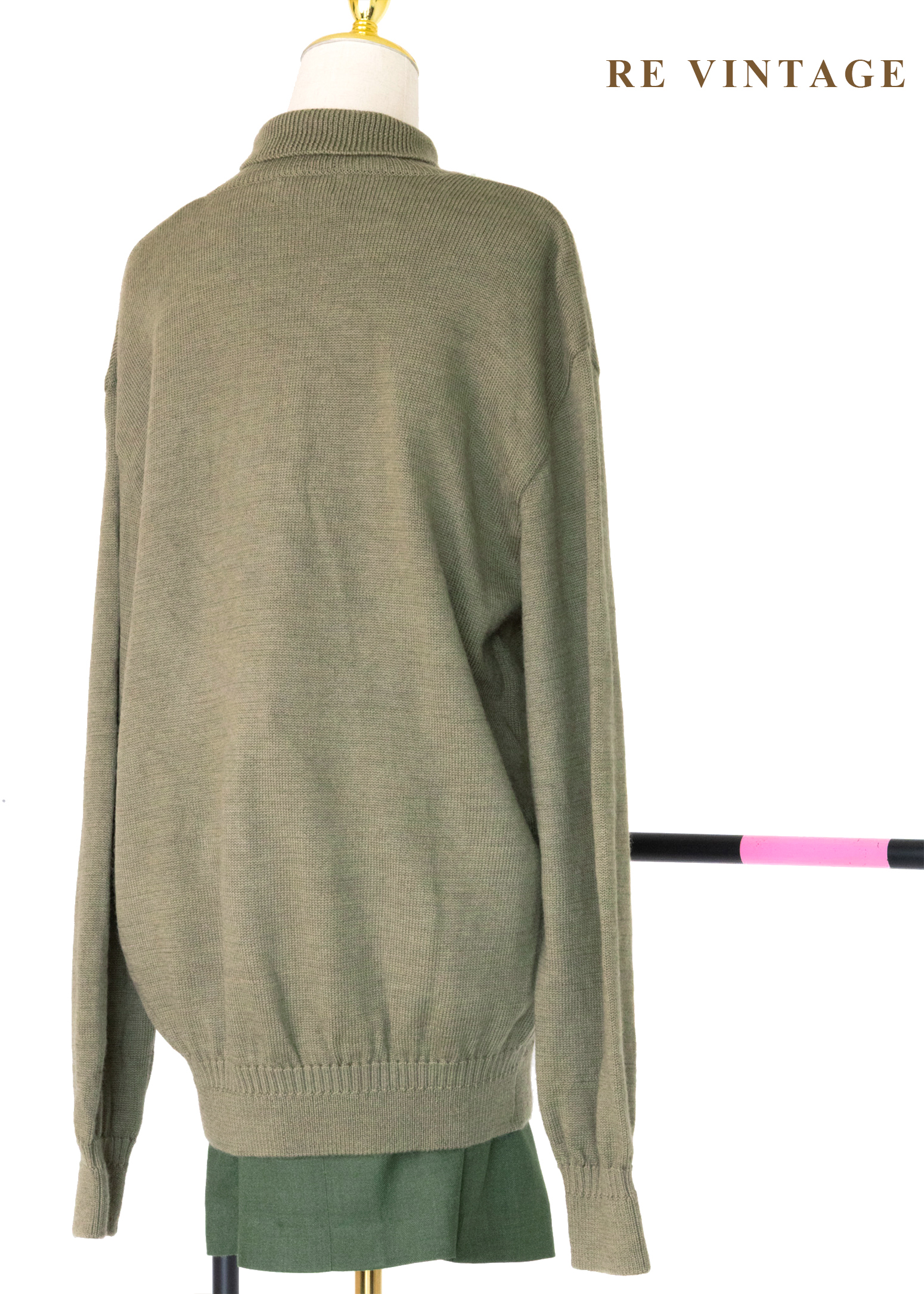 日本製 - Moss Green 四色菱格紋針織毛衣9