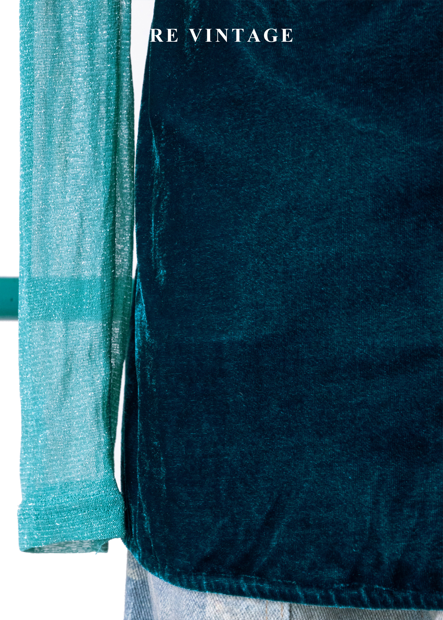 深海巴洛克亮片刺繡絨布細肩帶背心10