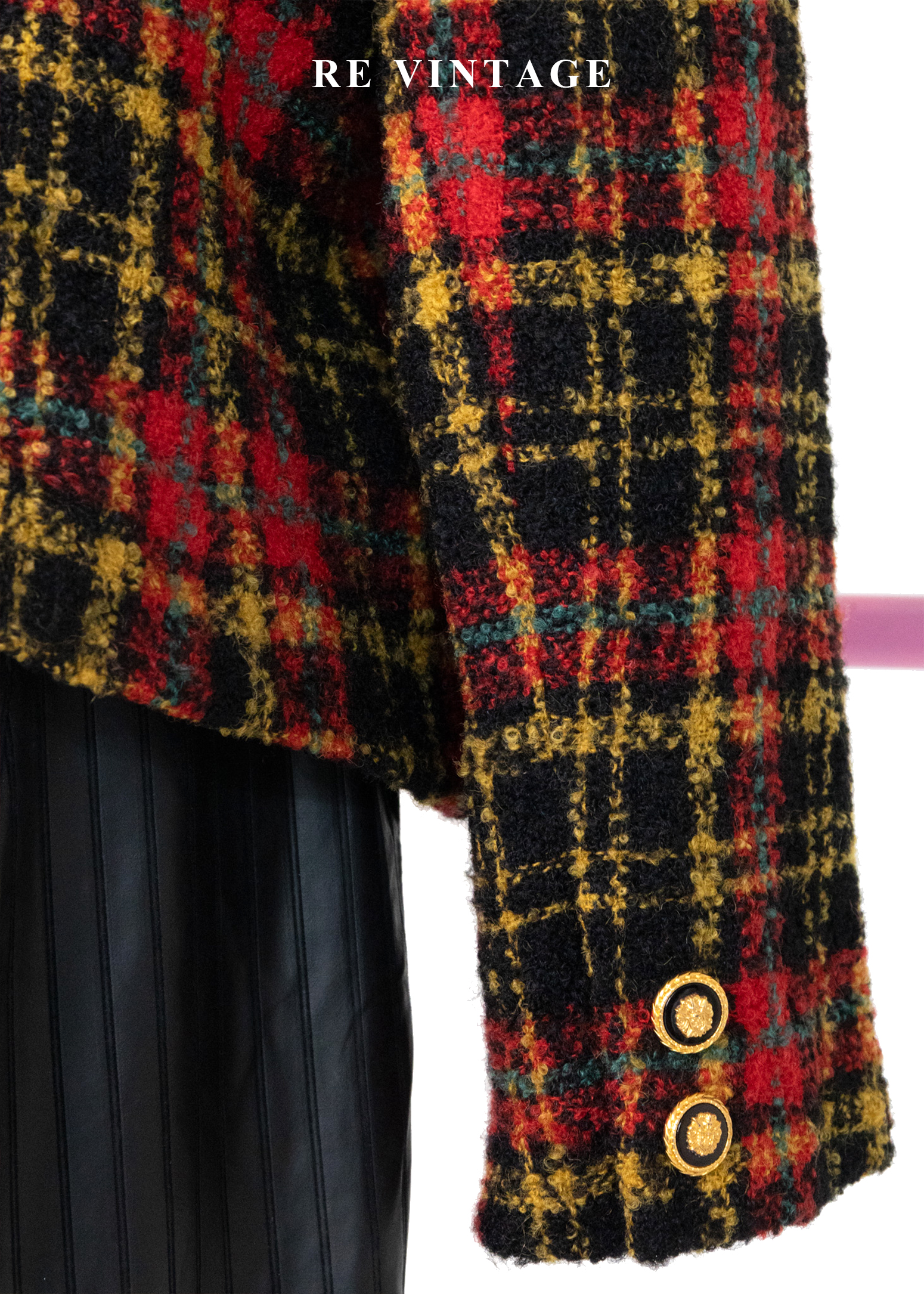 日本製 - 巴黎秋天明亮格紋西裝外套13