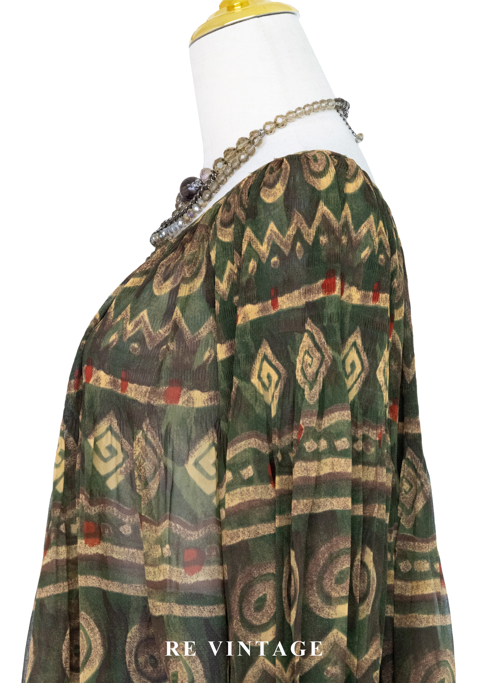 波希米雅公主狂放幾何圖騰上衣8