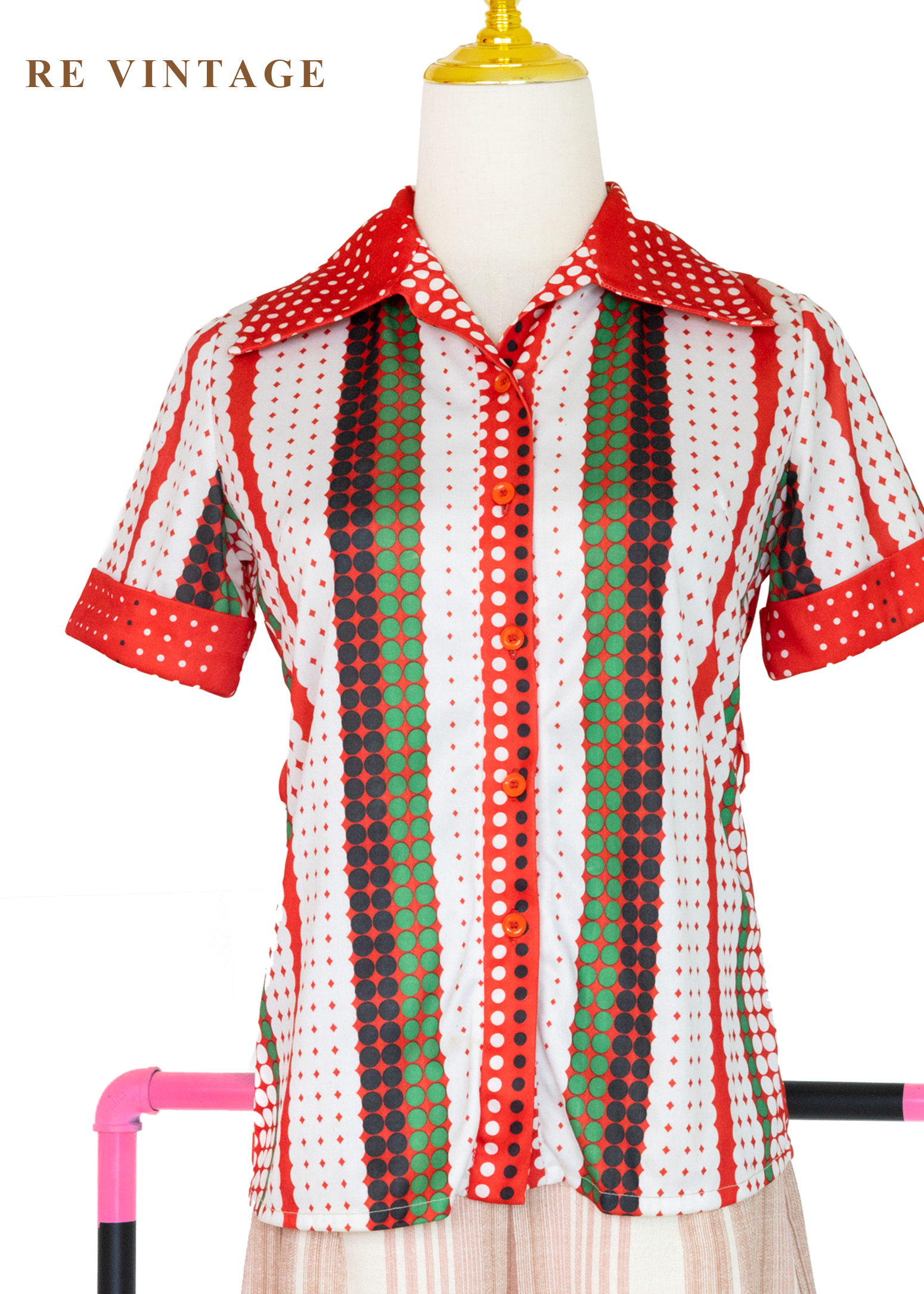 點點條紋夏日嘉年華短袖上衣8