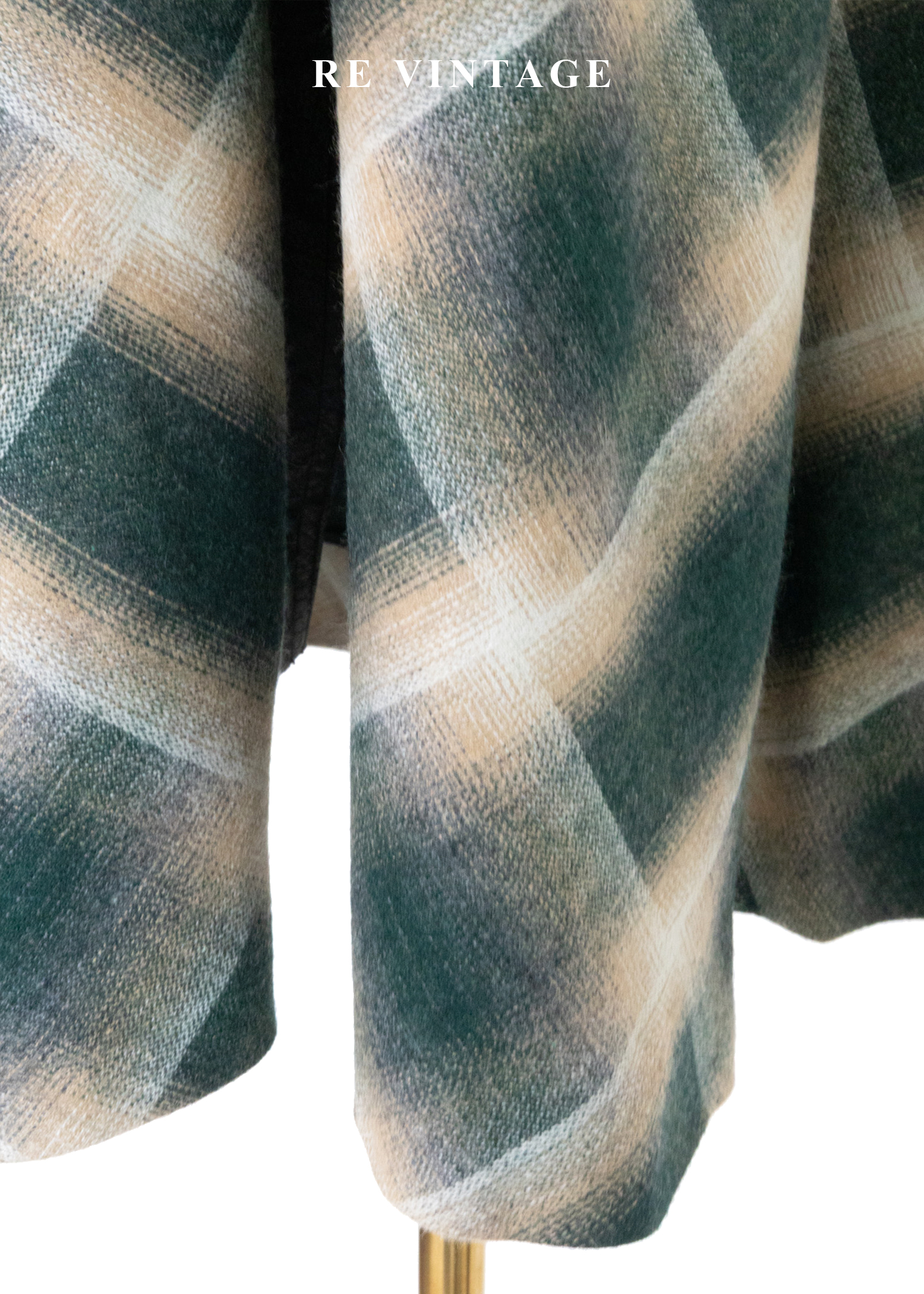 Echo in the Pines 霧裡森林格紋長洋裝7