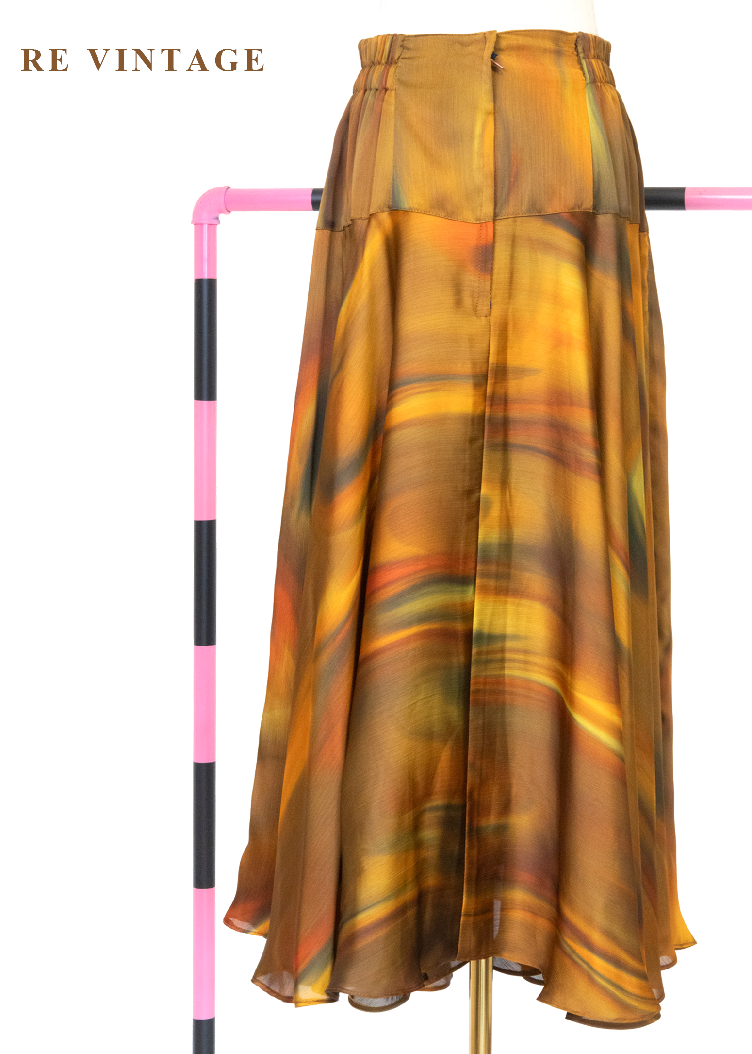 陽光下の液態金橘融光長裙(25-30")7