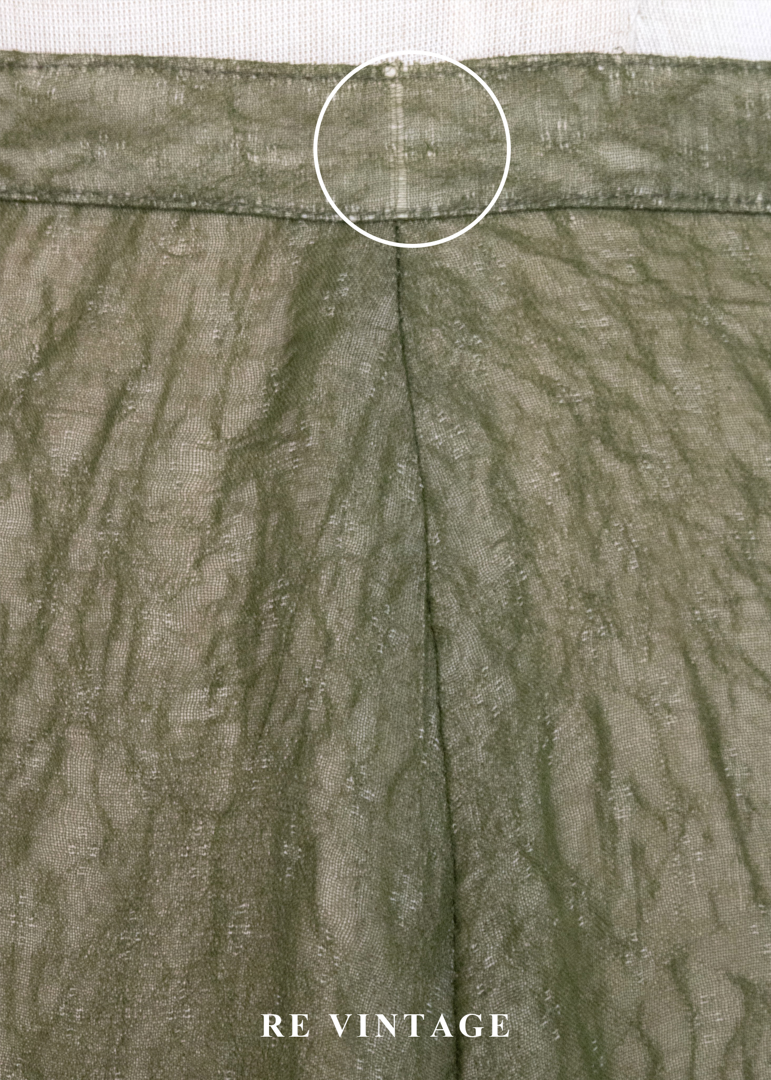 苔蘚與晨露橄欖綠長裙(26")11