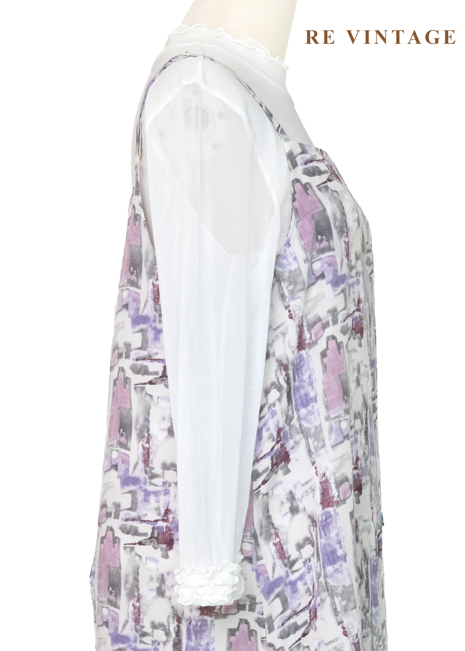 蒙馬特的街頭畫板細肩帶長洋裝9