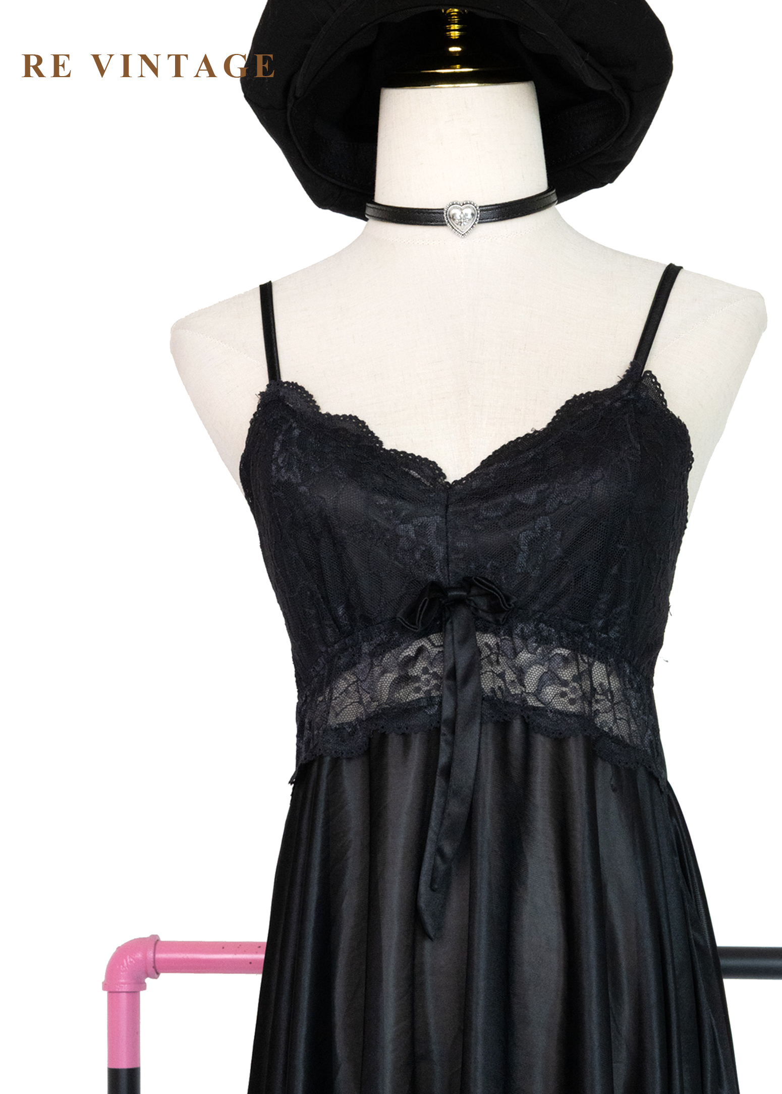 午夜蕾絲叛逆少女細肩帶內搭洋裝3