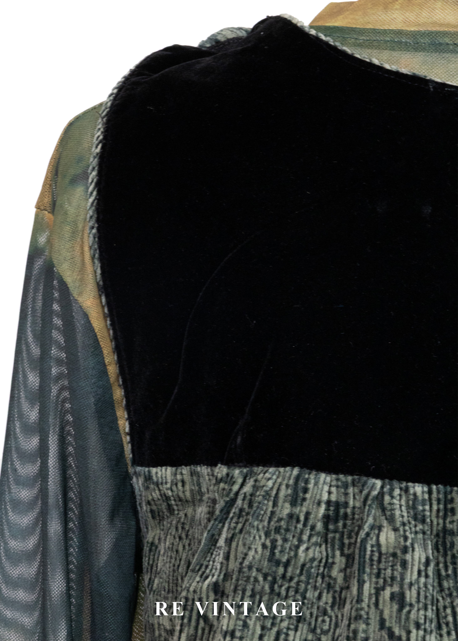 苔影紋路燈芯絨洋裝14