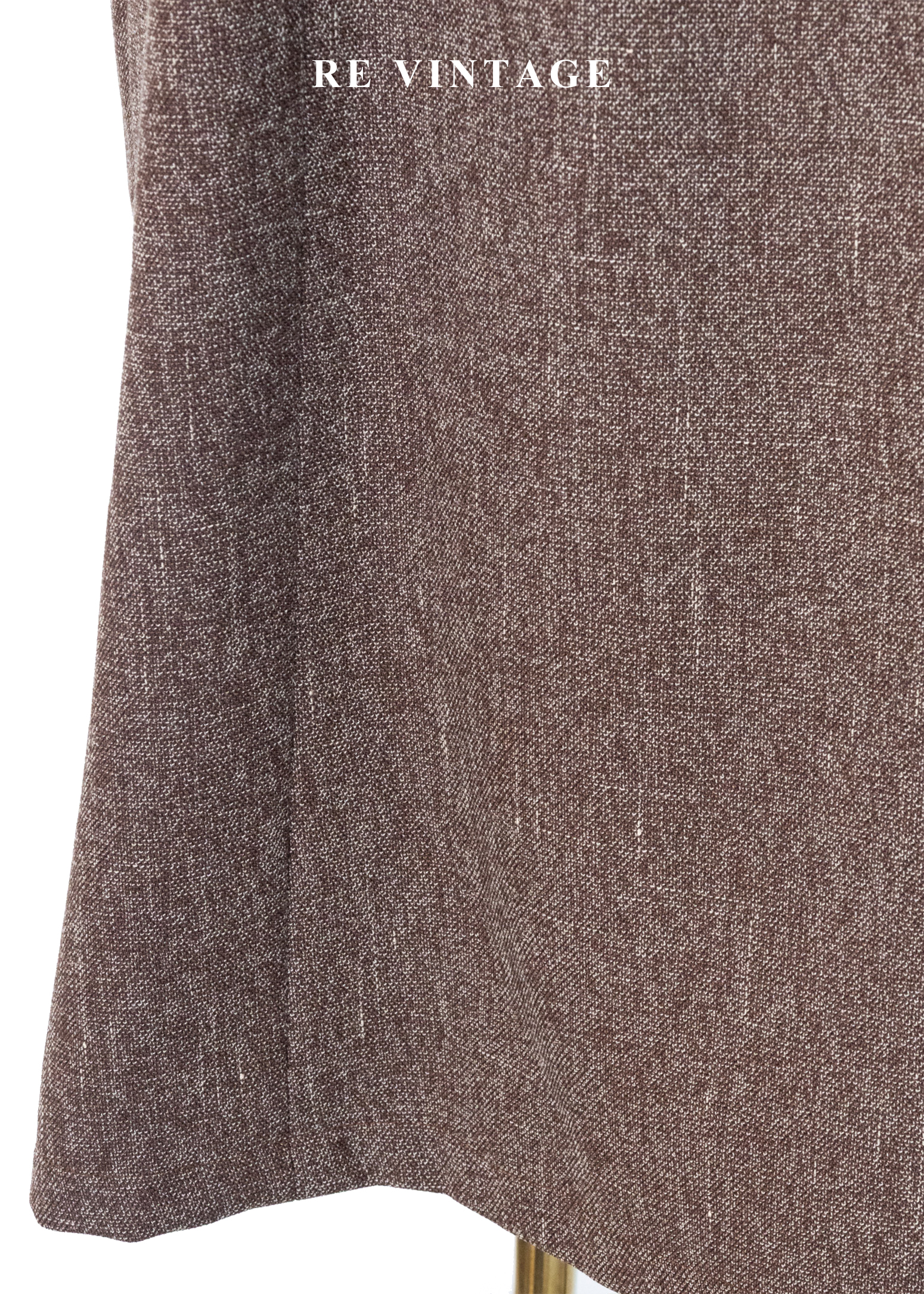 氣質單品 - 復古方領摩卡色氣質長洋裝8