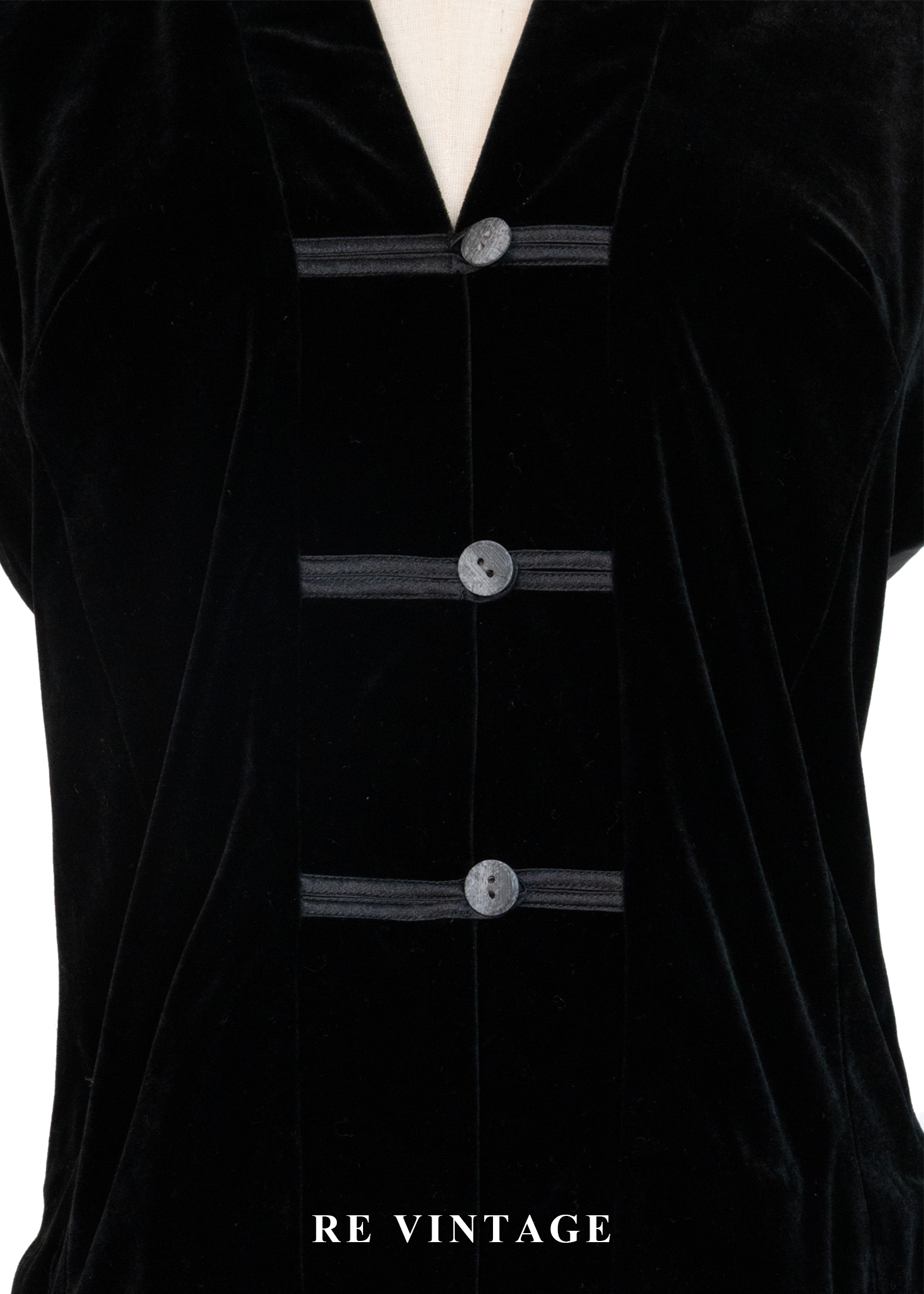 質感單品 - 東方盤扣絨布背心4