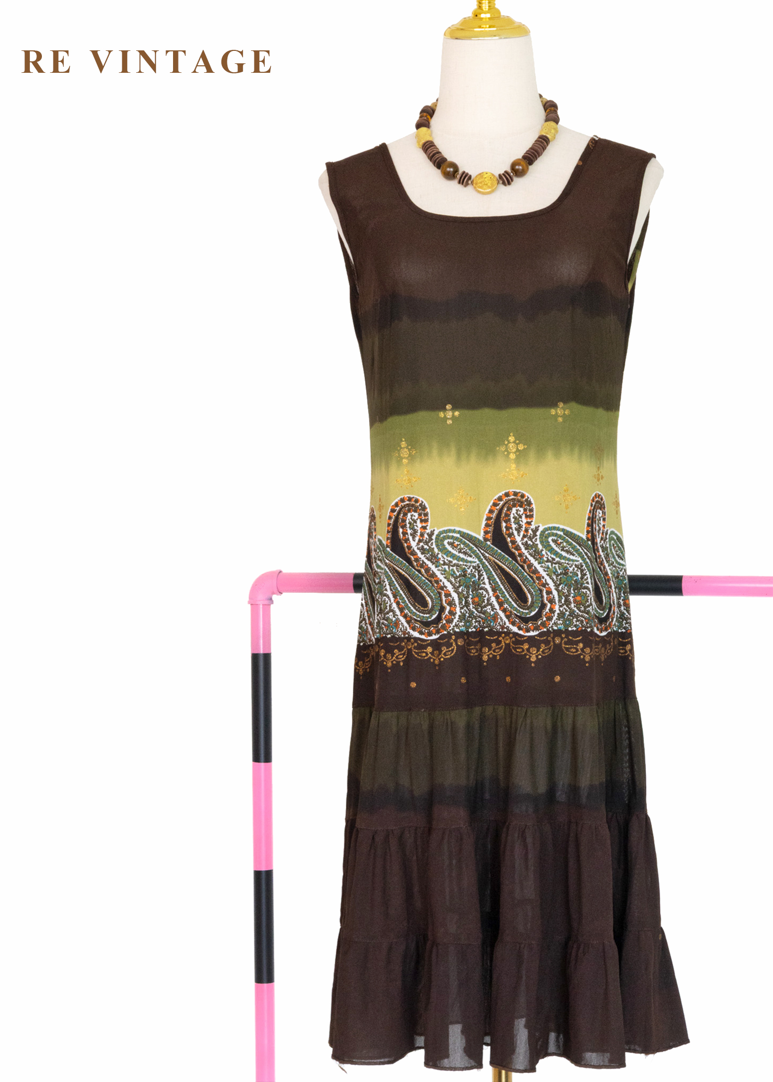 金色故事 - 黃昏的河舊城的巷口洋裝