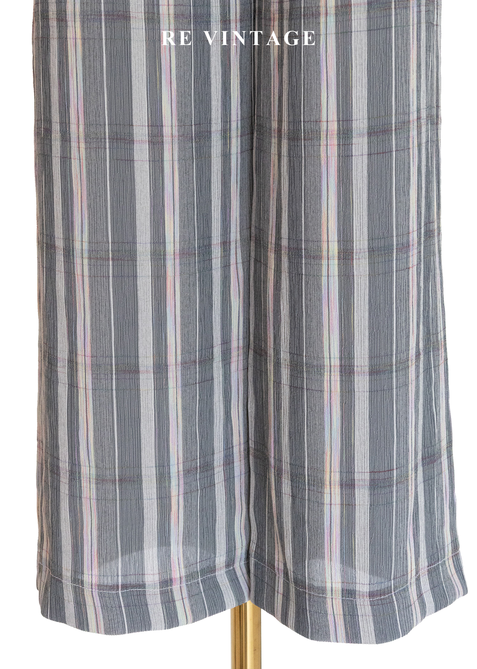 色鉛筆線條冷灰色長褲(28")4