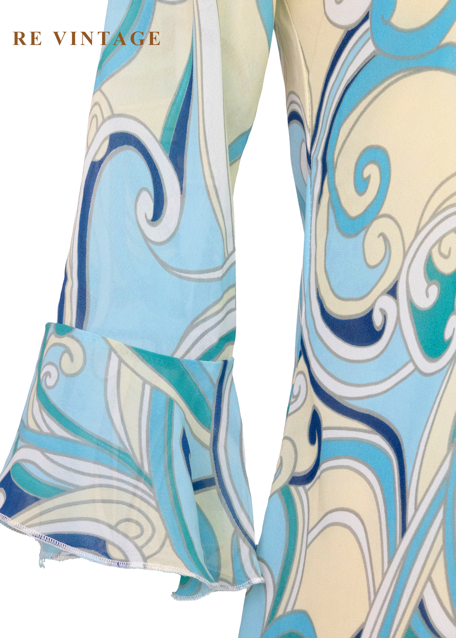 海潮迷幻普普風漩渦雪紡洋裝4