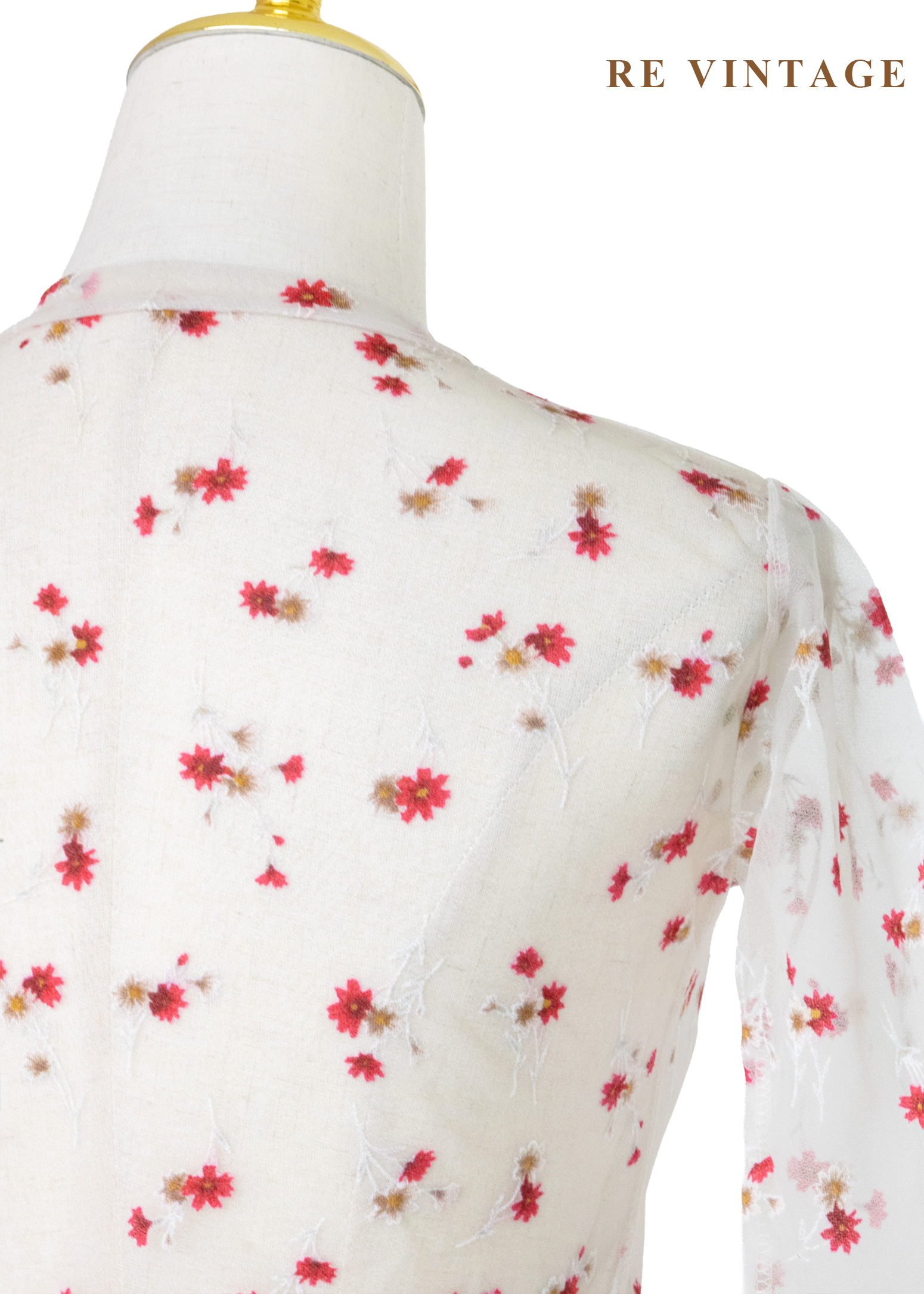 草莓汽水花香味網紗上衣12