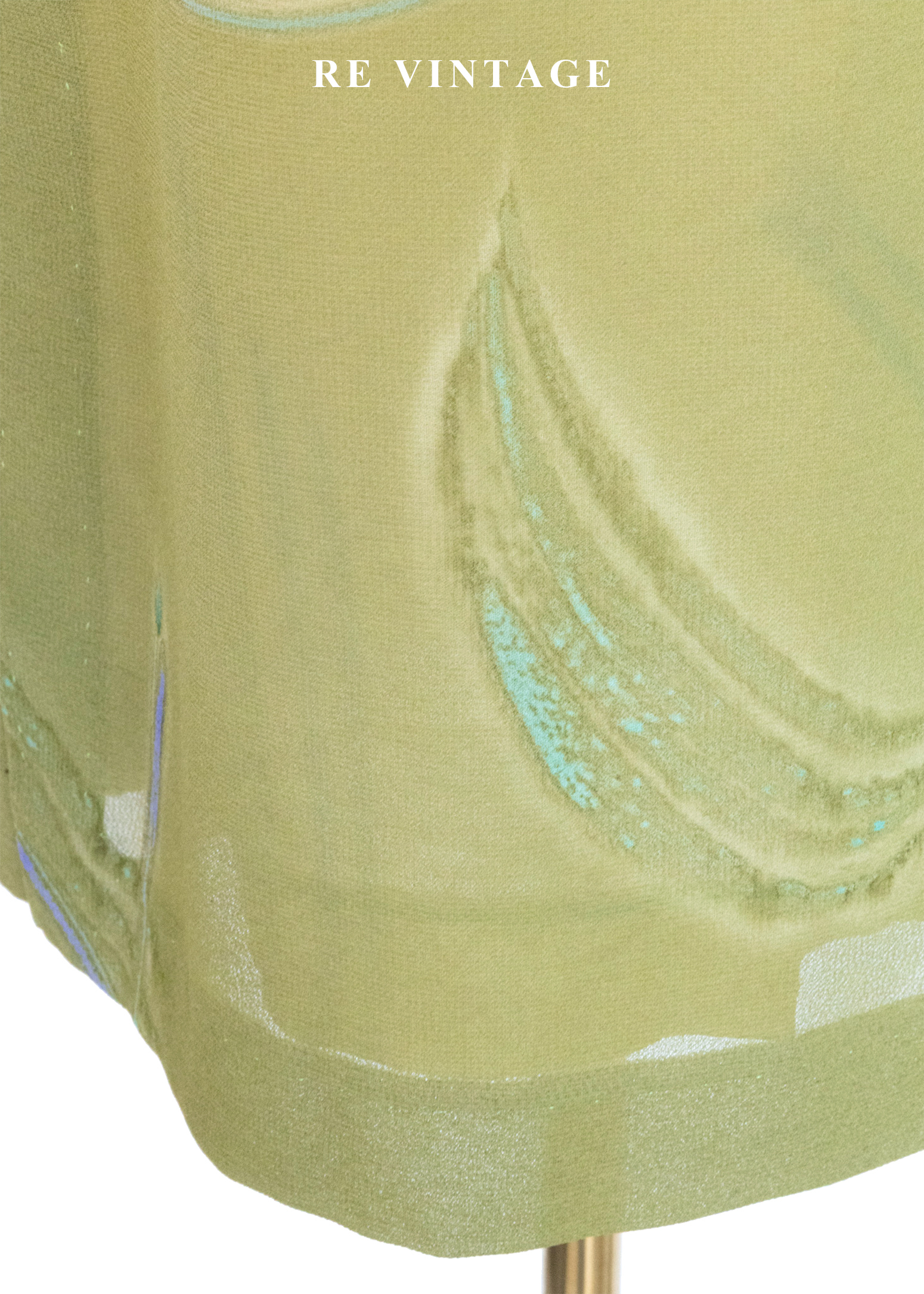 莫內花園的羽毛風筆藝術噴彩長裙(27")7