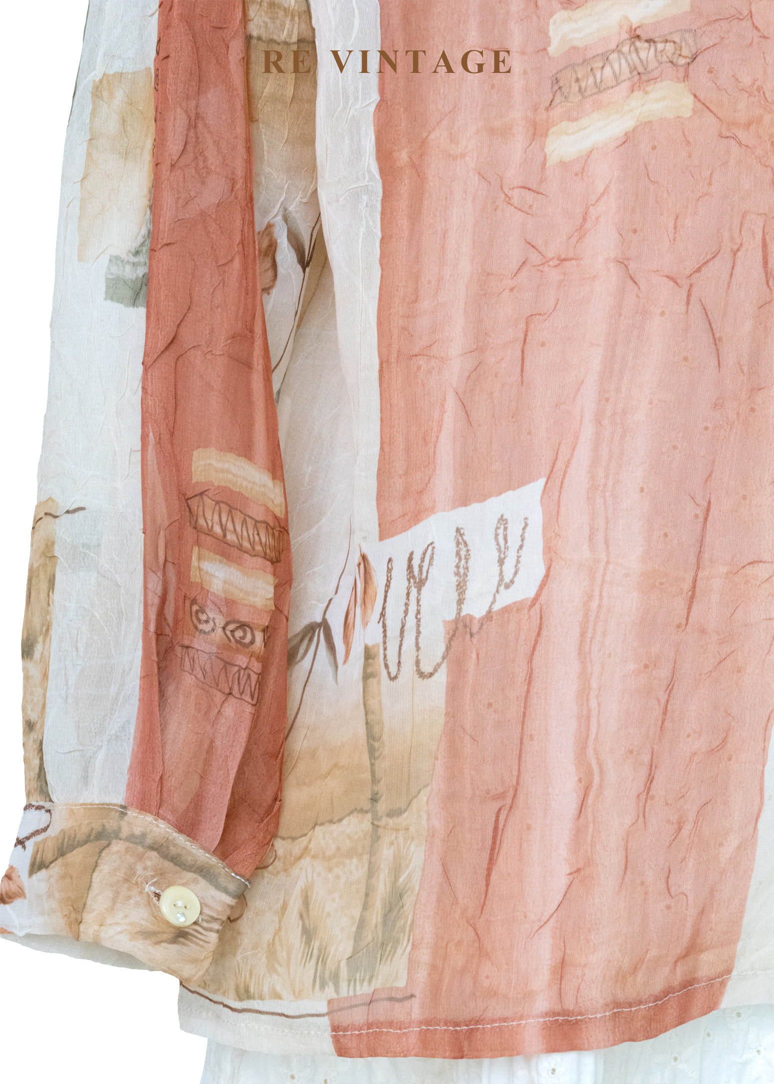 午後藝廊莫內色調透膚襯衫11