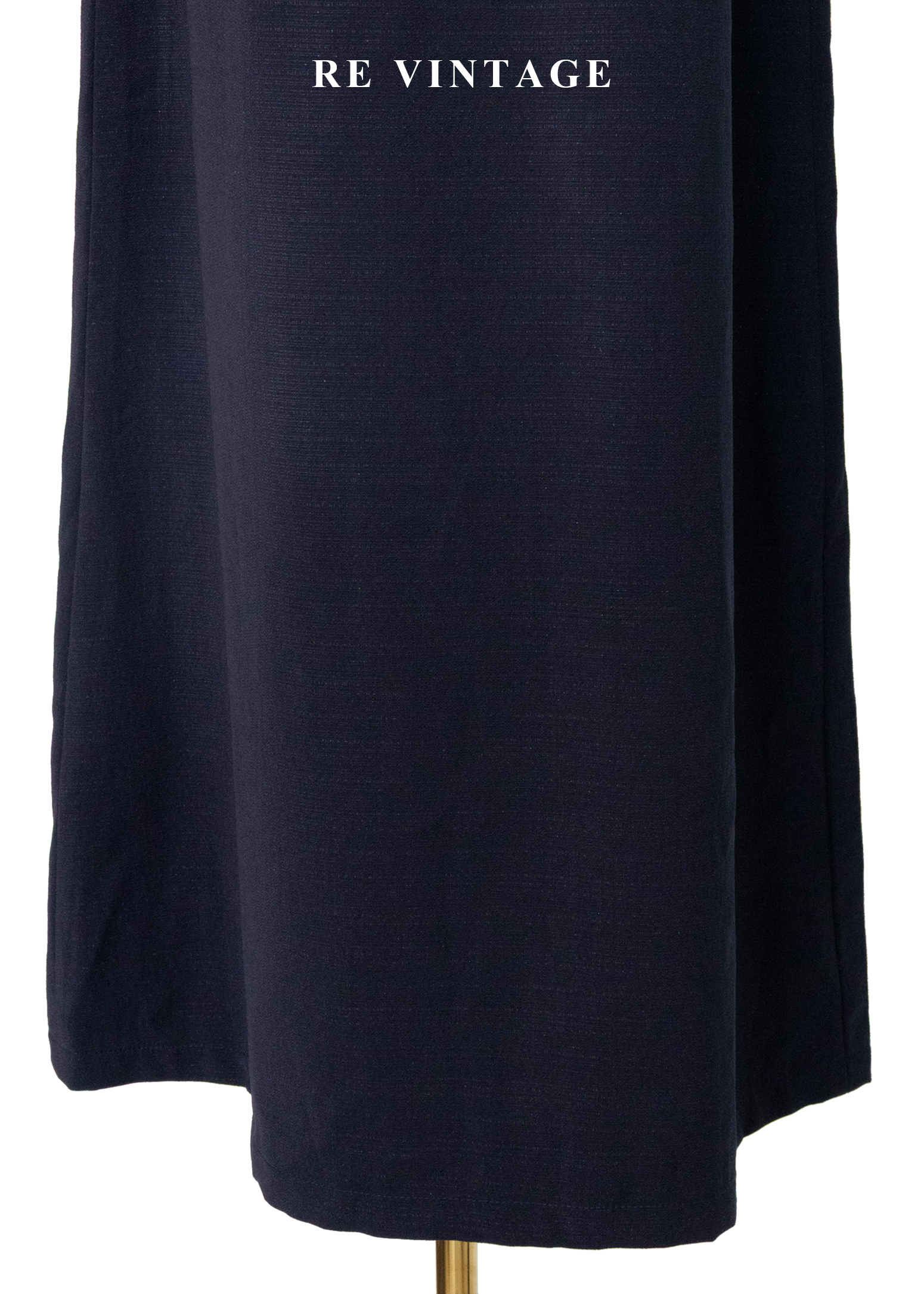 質感單品 - 黑白釦高腰藍裙(24")8