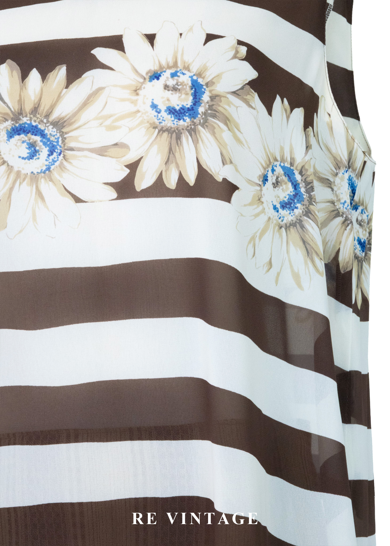 盛夏的影子- 向日葵花園條紋背心4