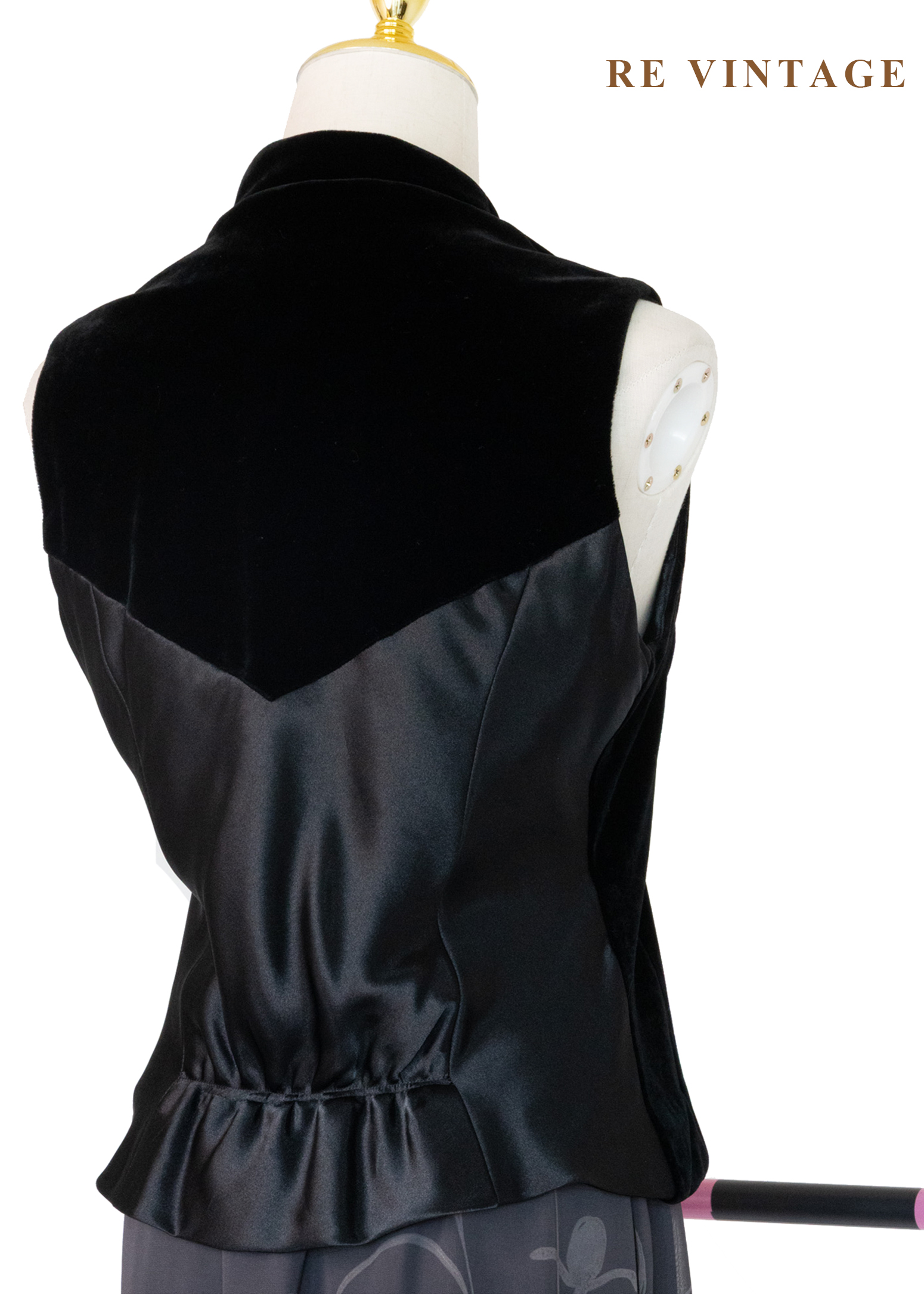 質感單品 - 東方盤扣絨布背心7