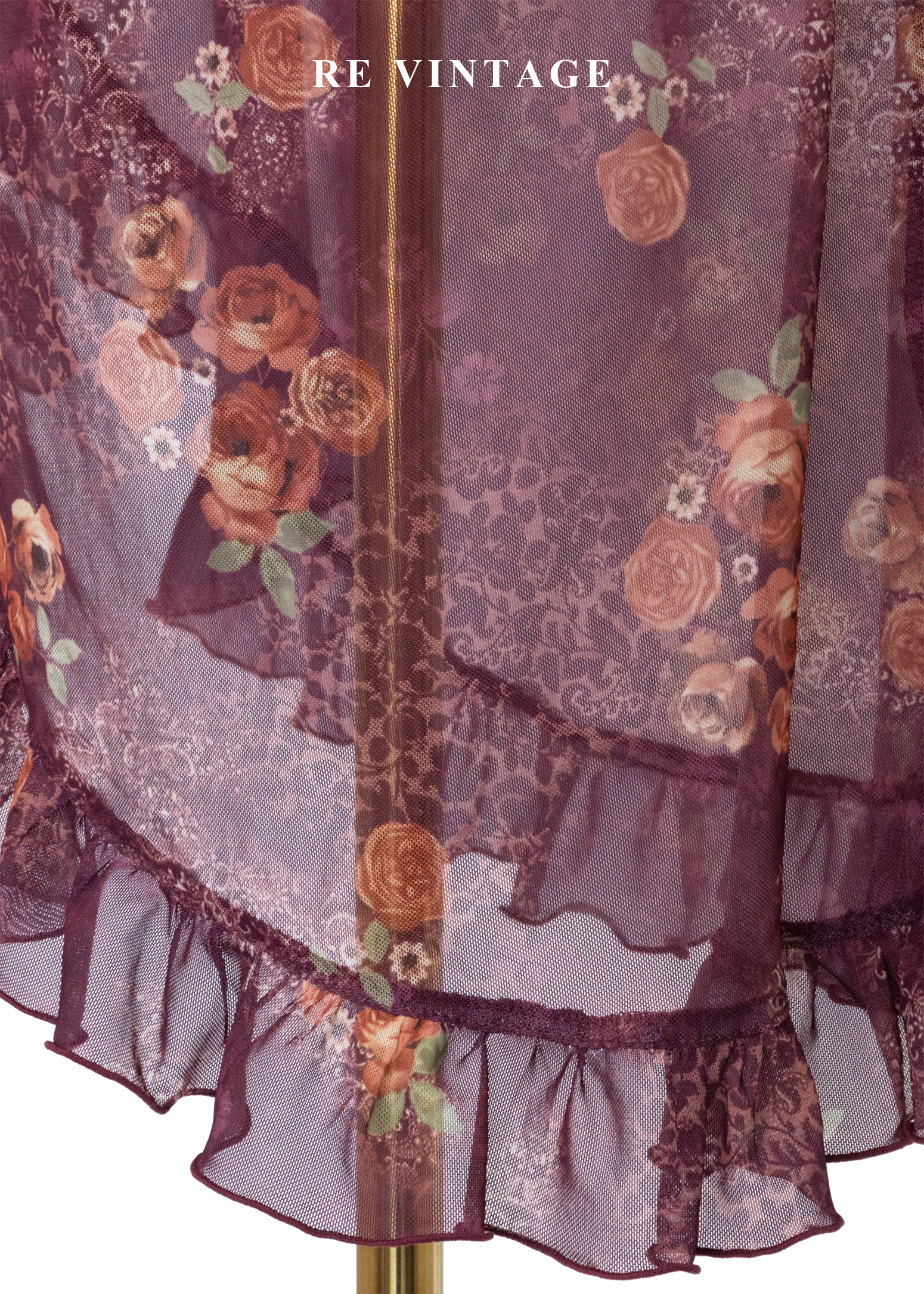 Rose Dust 茶玫瑰浪漫透膚洋裝13