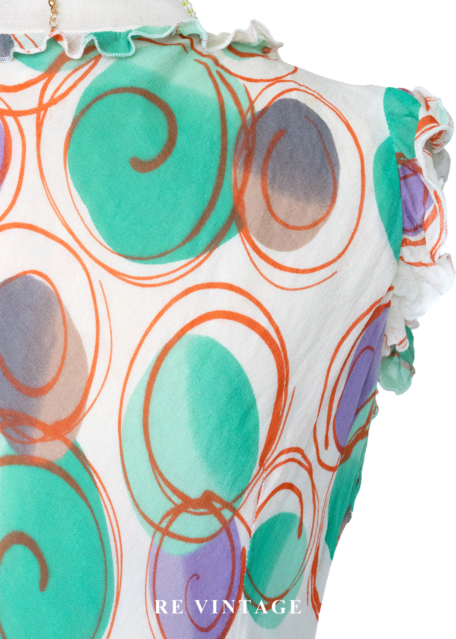 奇幻冒險 - 迷幻漩渦隨性塗鴉洋裝15