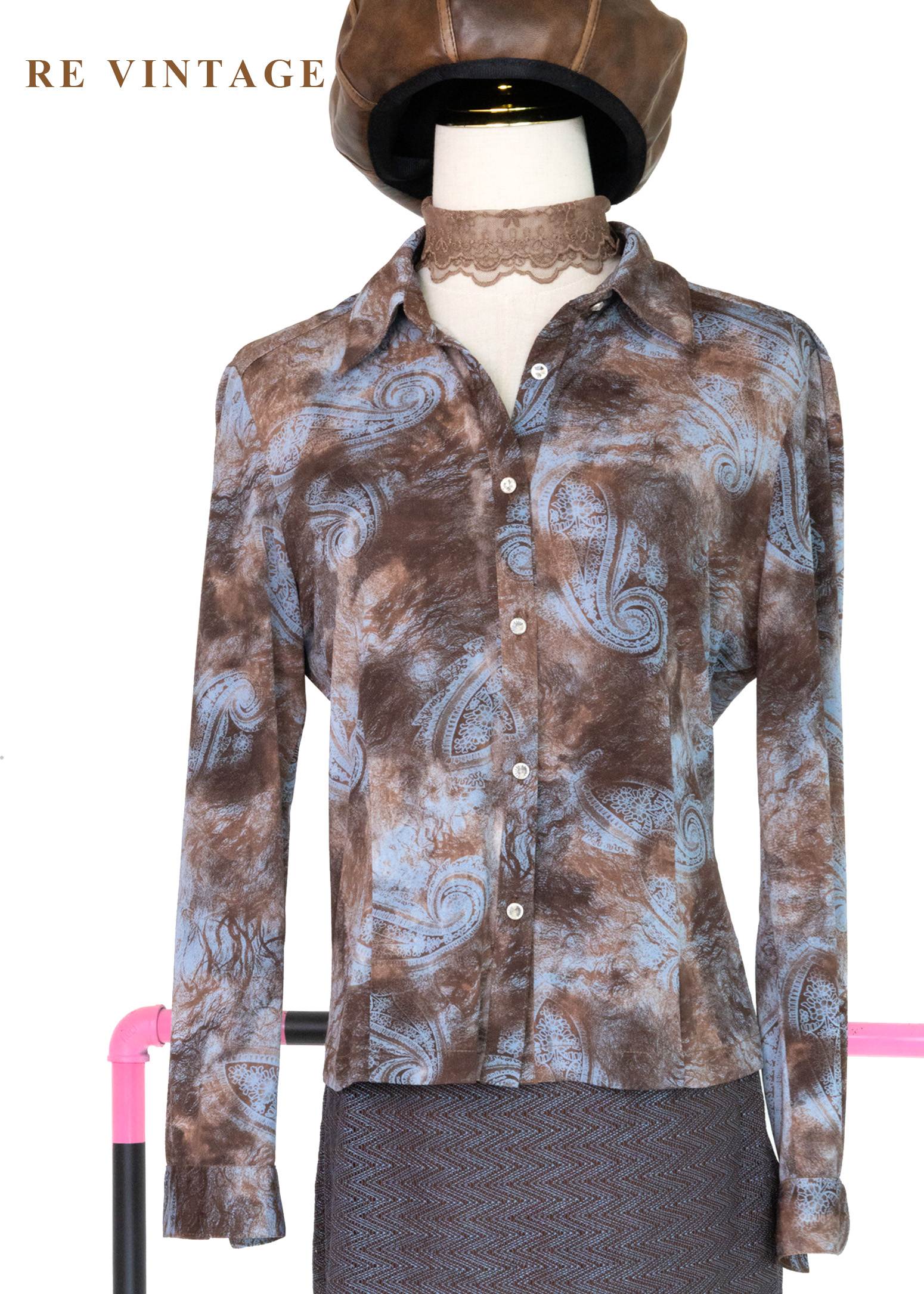 大地與海洋渲染的神祕圖騰上衣