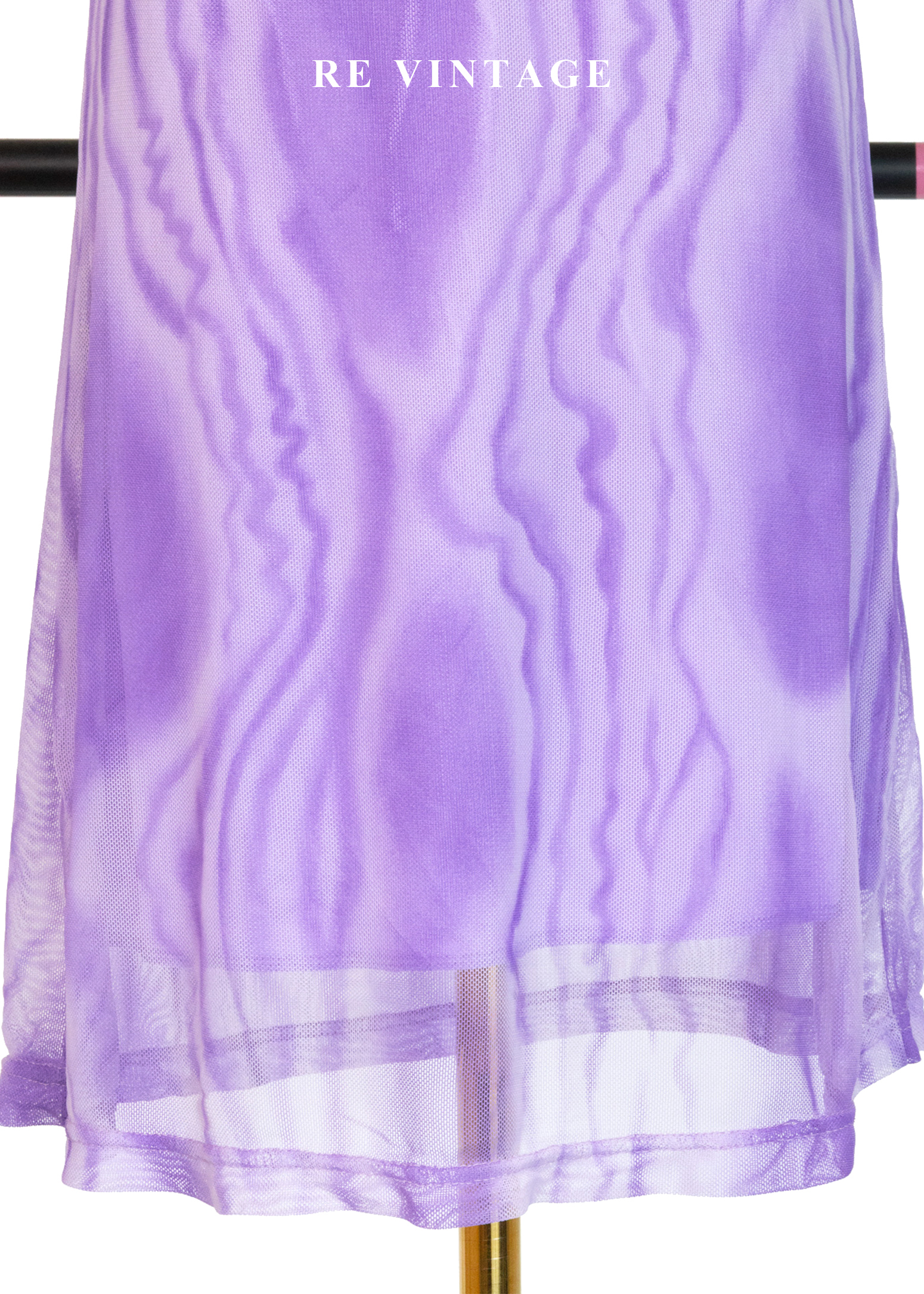 紫霧波紋光影層次網紗洋裝6