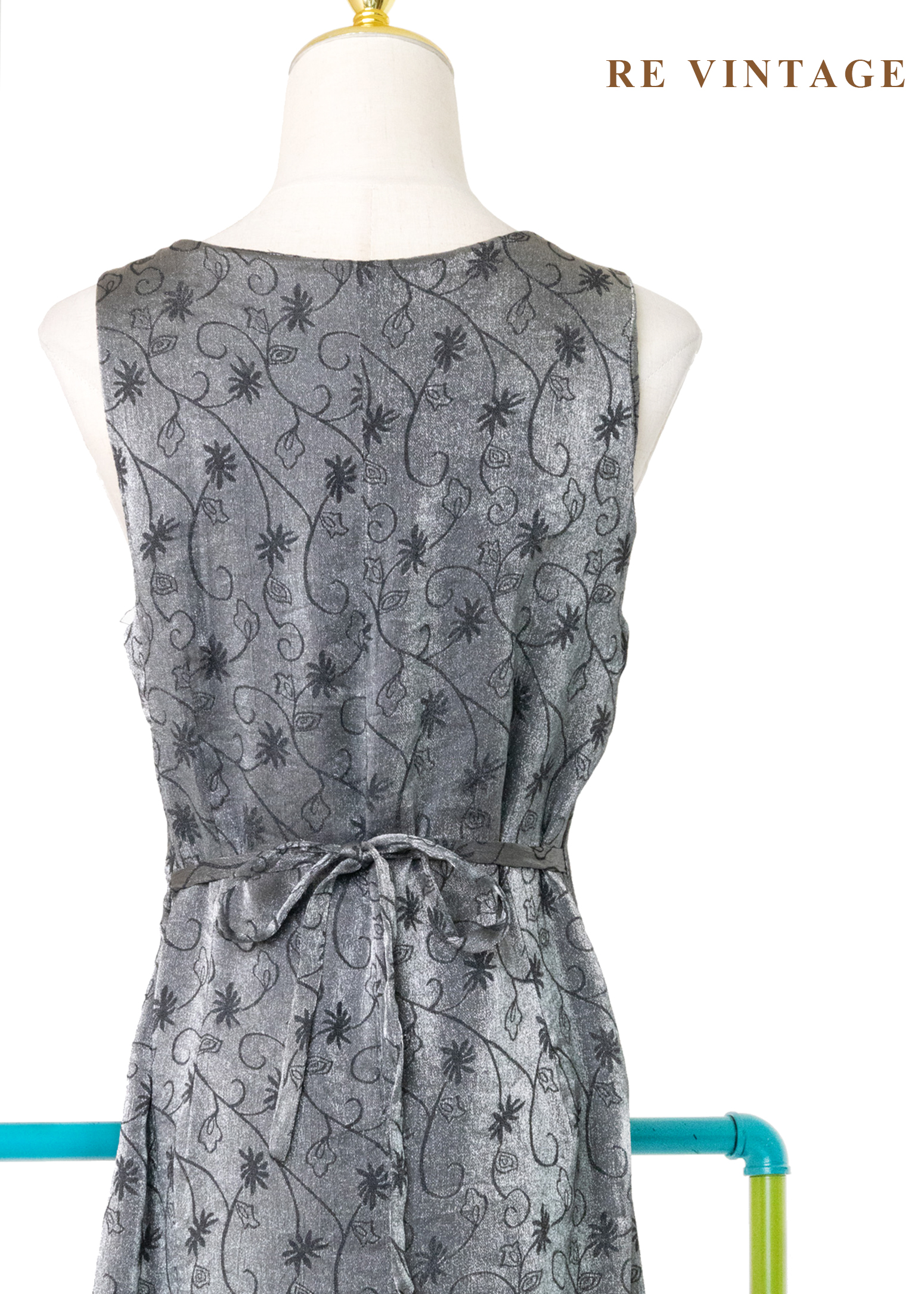 銀河裡的雛菊 - 銀線花卉連身長裙12