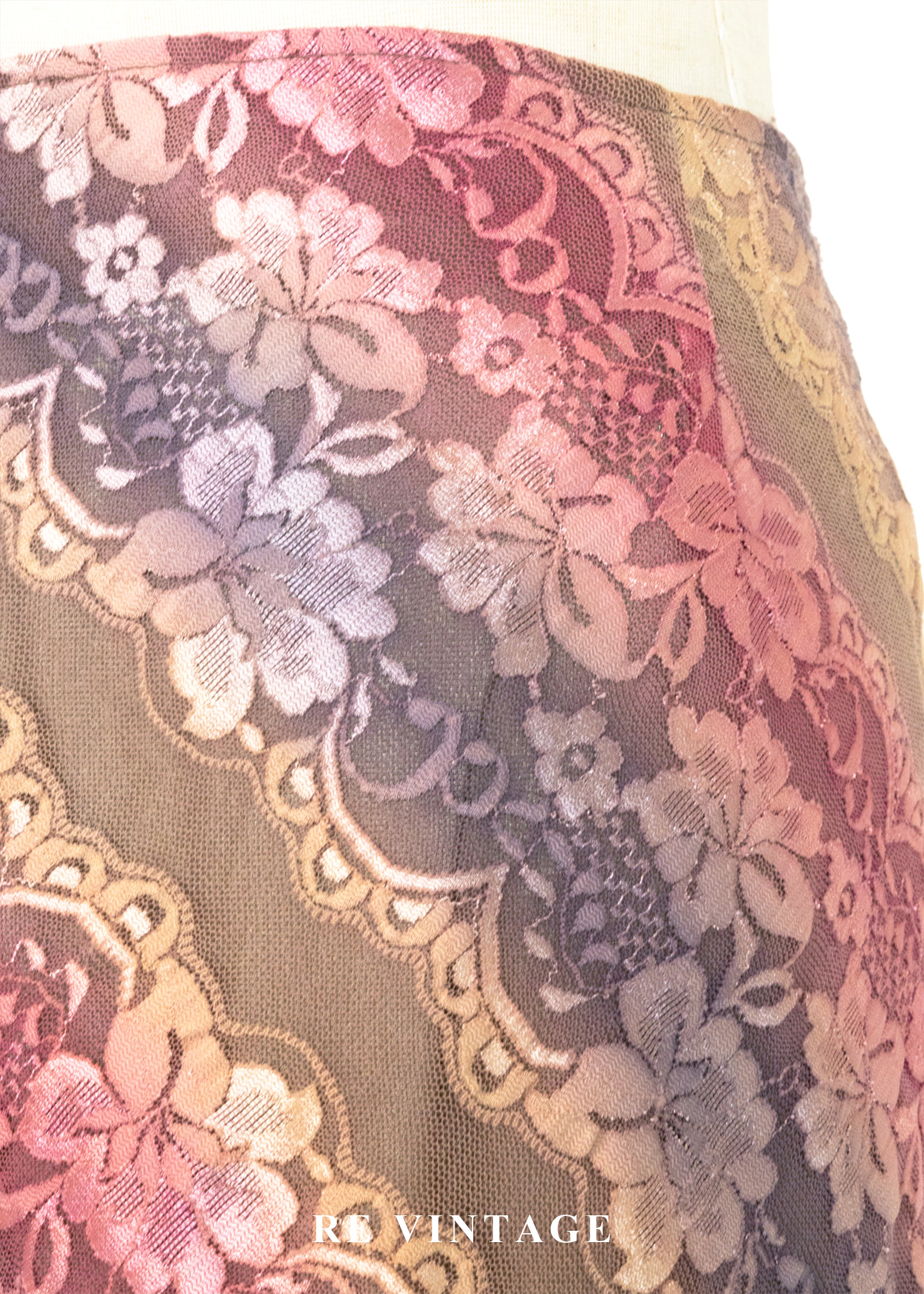 Baroque Reverie 斜紋漸層蕾絲美裙 (28")10