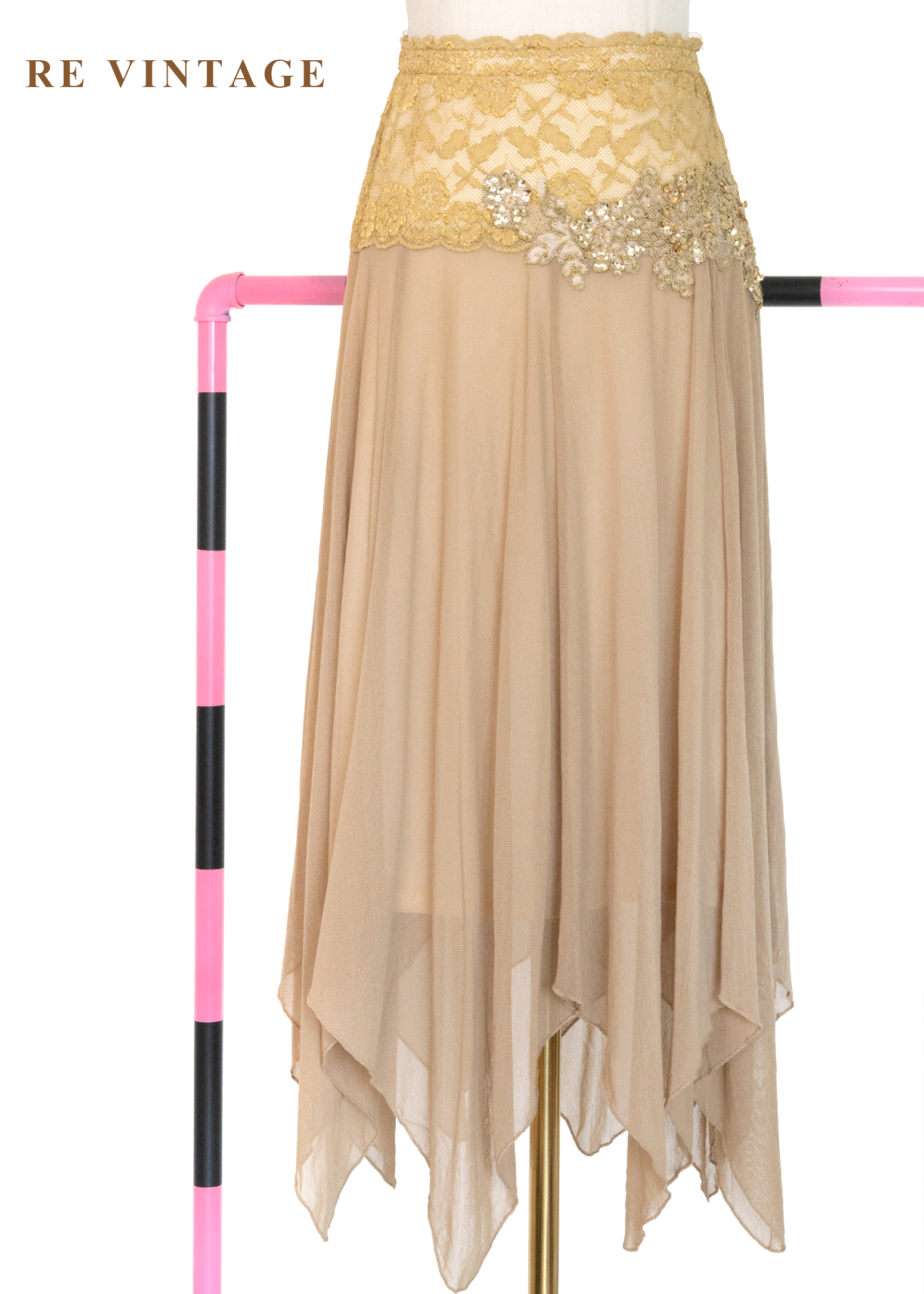 蜂蜜月光柔紗亮片美裙（22-27"）