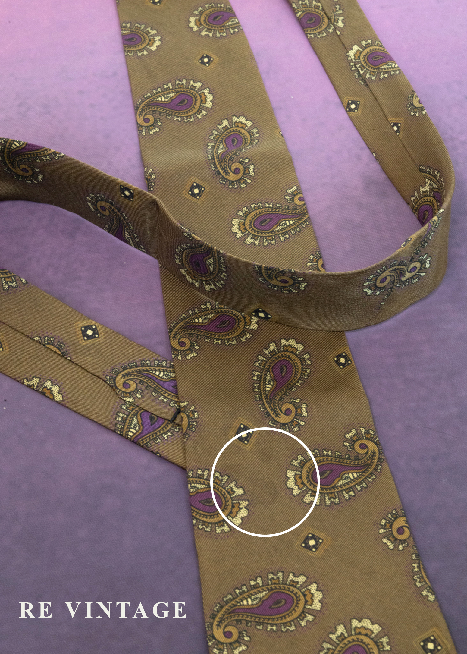 棕綠色變型蟲蟲領帶9