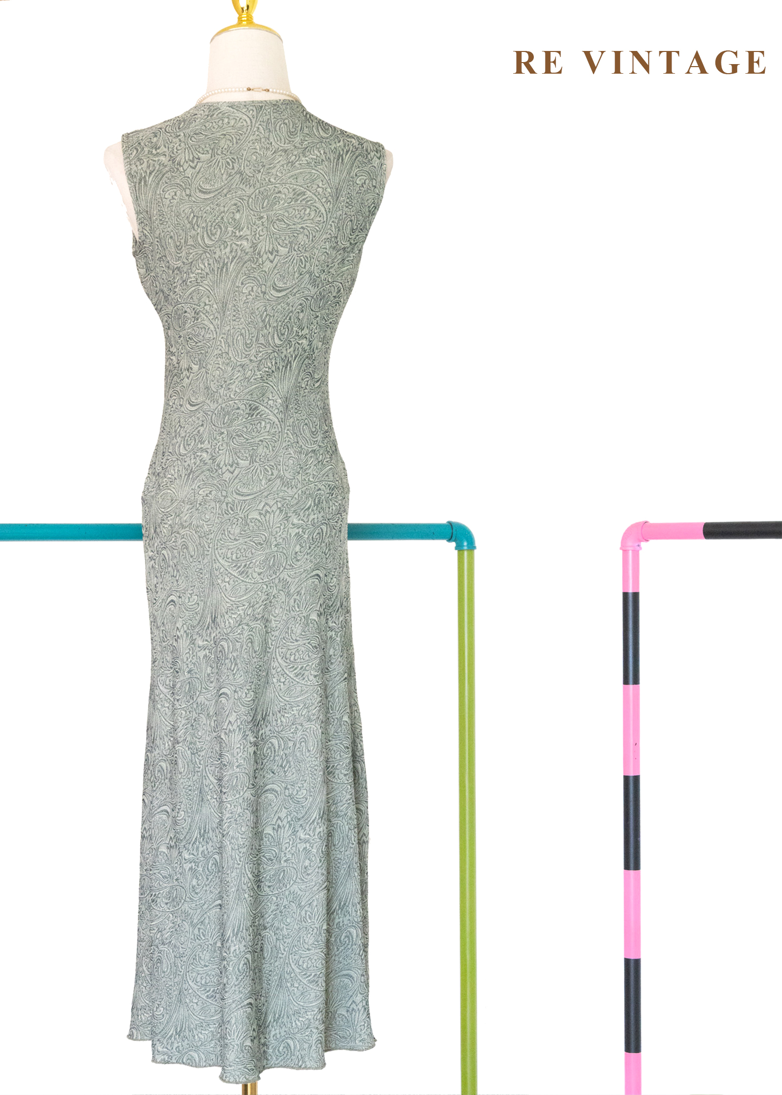 柔霧蕨類氣質長洋裝11