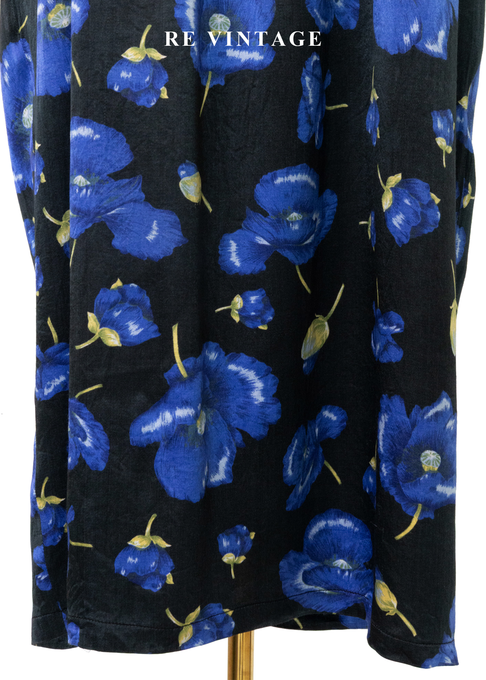 夜花藍調寬版洋裝6