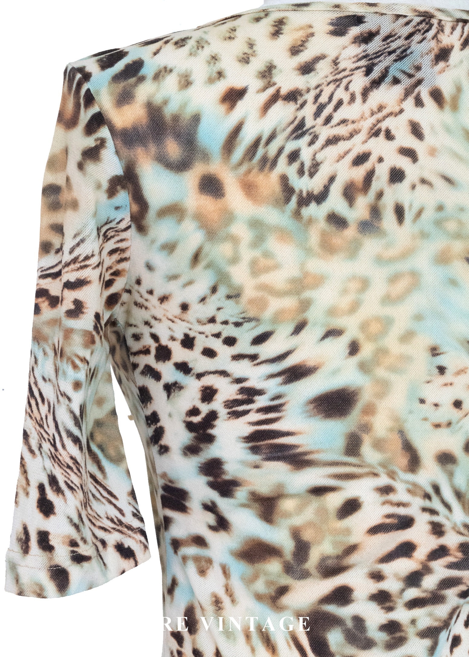 豹紋野性釘珠拼接上衣11