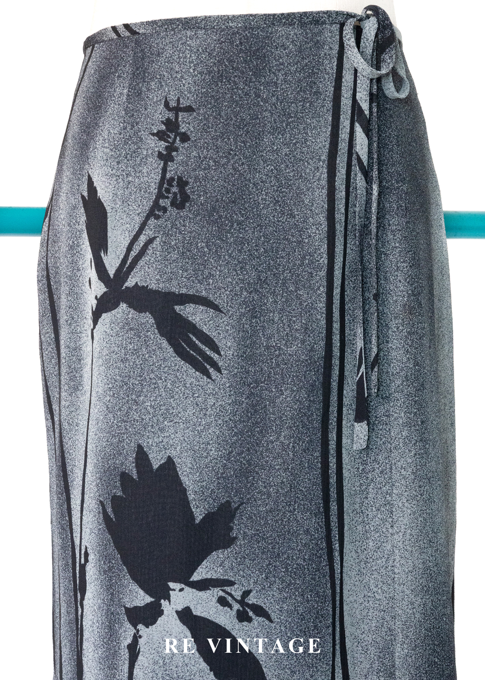 墨色流轉空靈氣質長裙(28")3