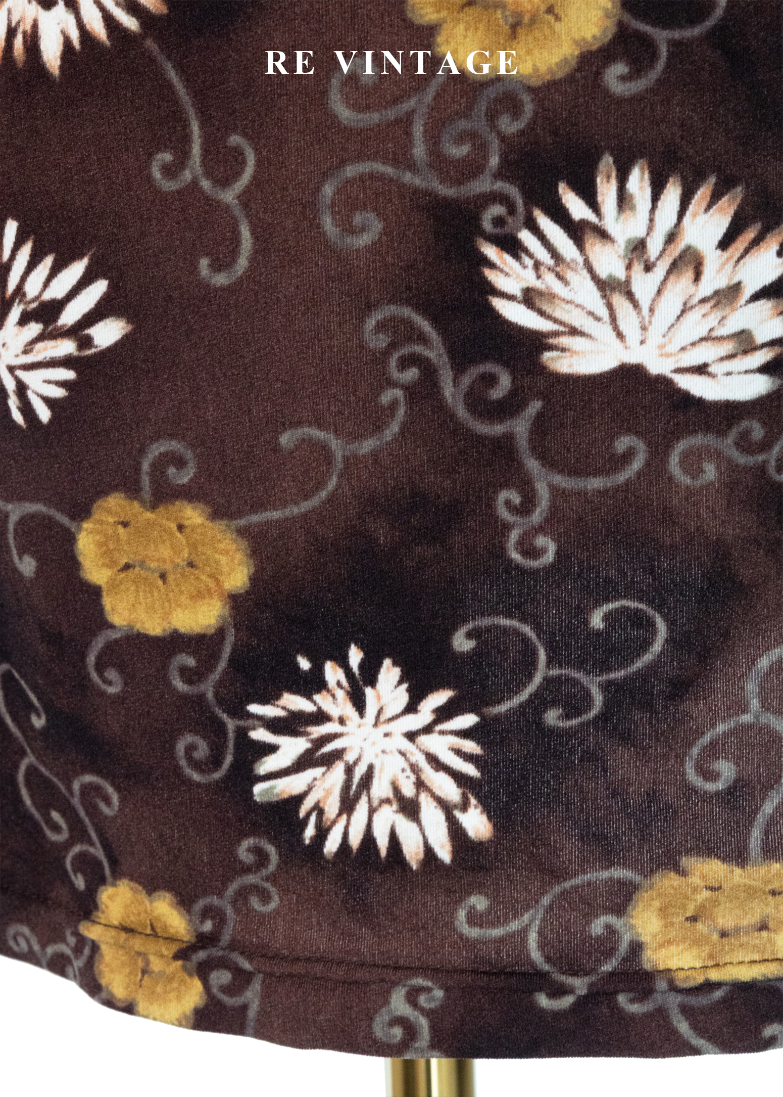 Mocha 雙色小花迷你短洋裝13