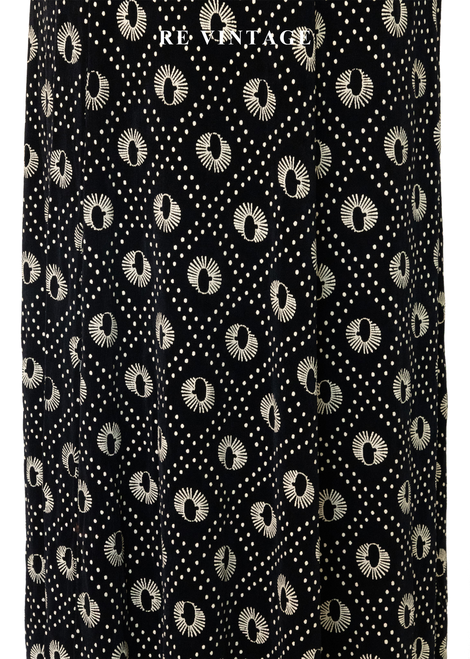 奶黃孔雀眼波點長裙(26-30")7