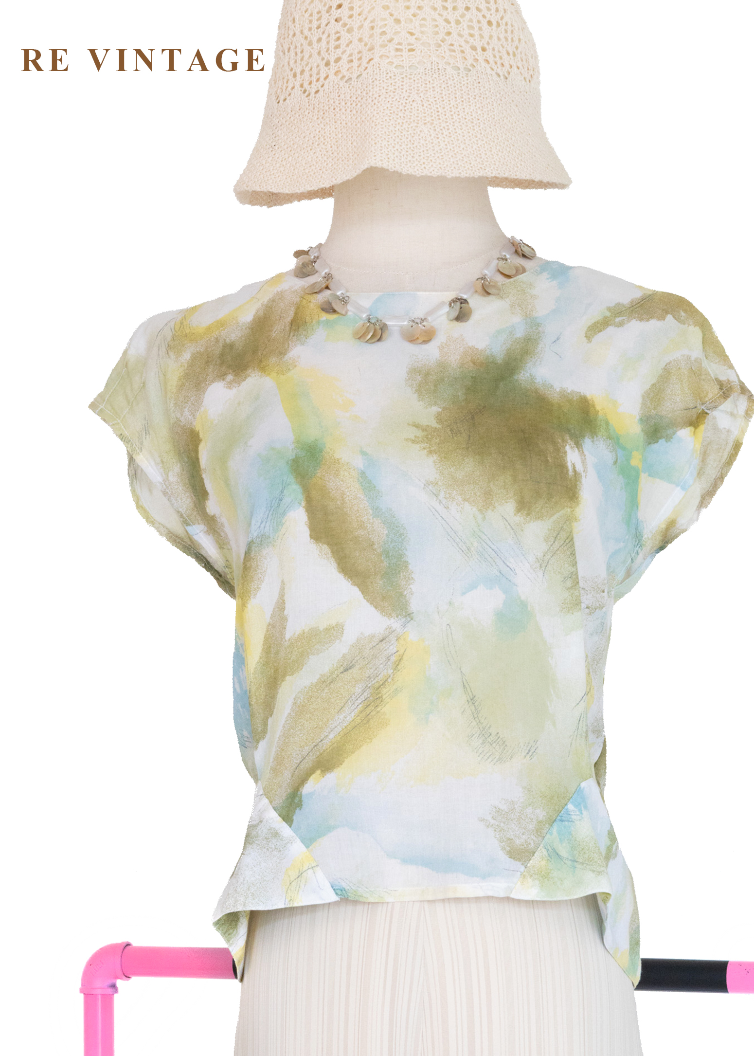 晨光水彩暈染棉料上衣