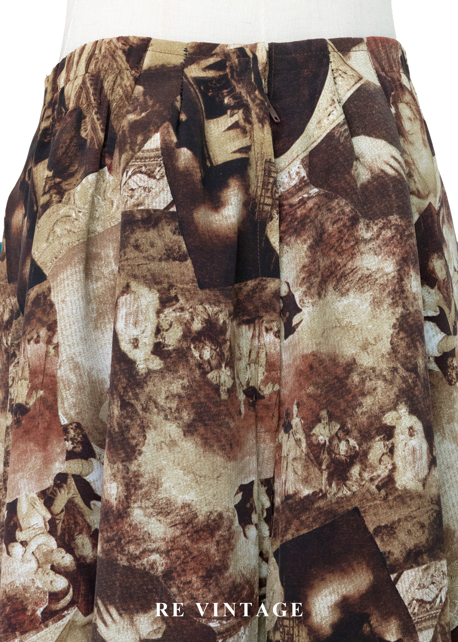 文藝復興拼貼褲裙(26-28")8